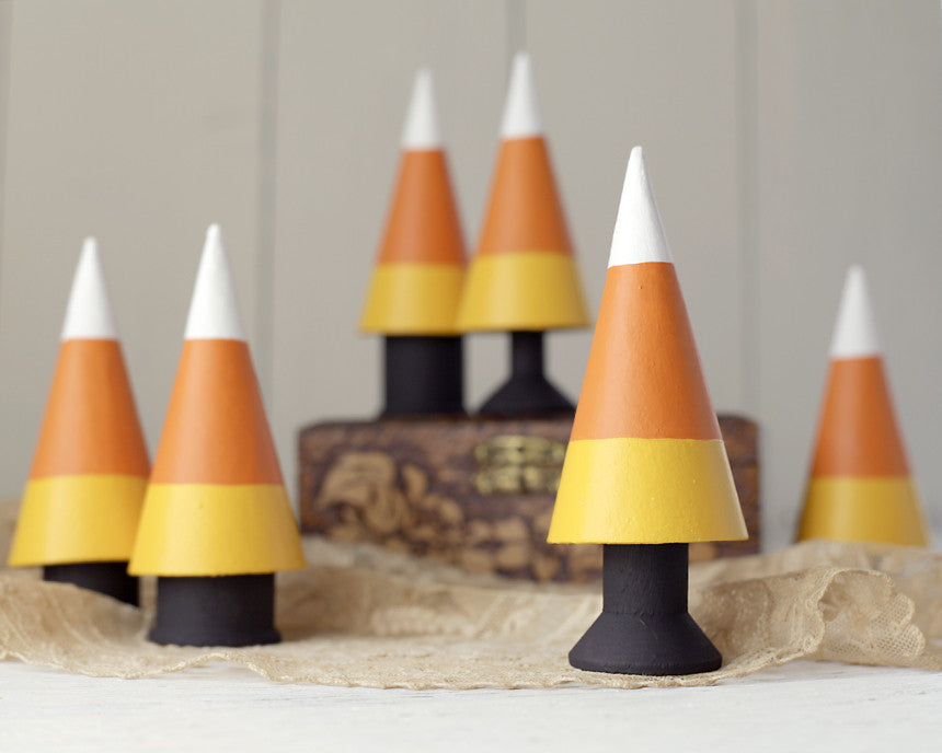 Tutorial: Halloween Candy Corn Trees