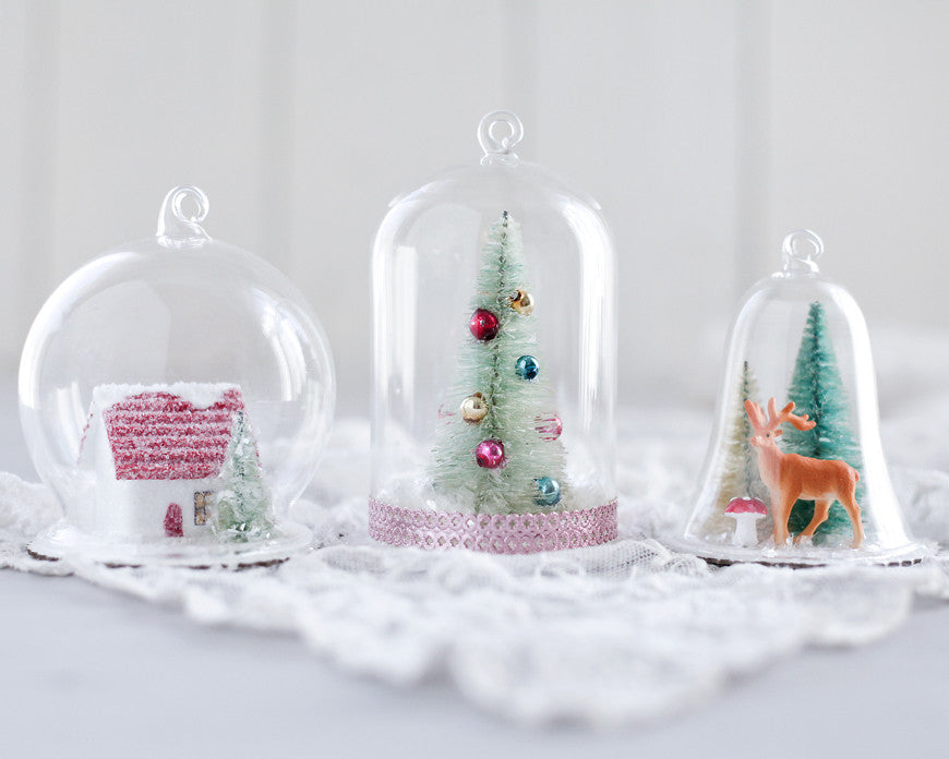 DIY Snow Globe Ornaments - Fun Christmas Crafts