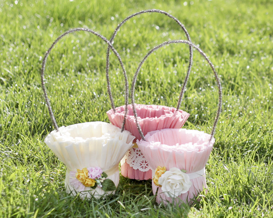 Tutorial: Crepe Paper Easter Baskets