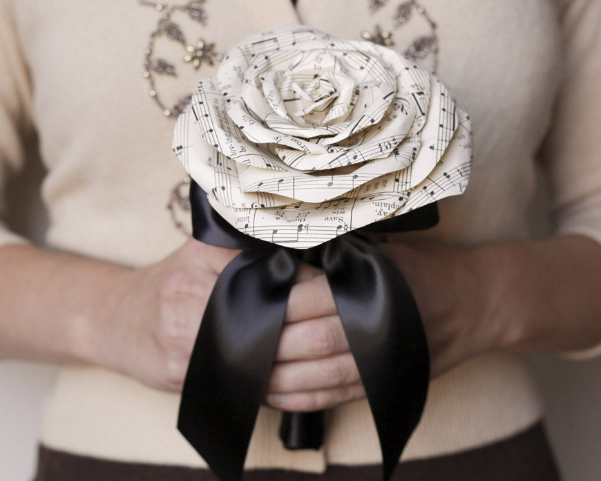 Stick Flower: DIY Easy Beautiful Paper Black Rose Decoration Handcraft