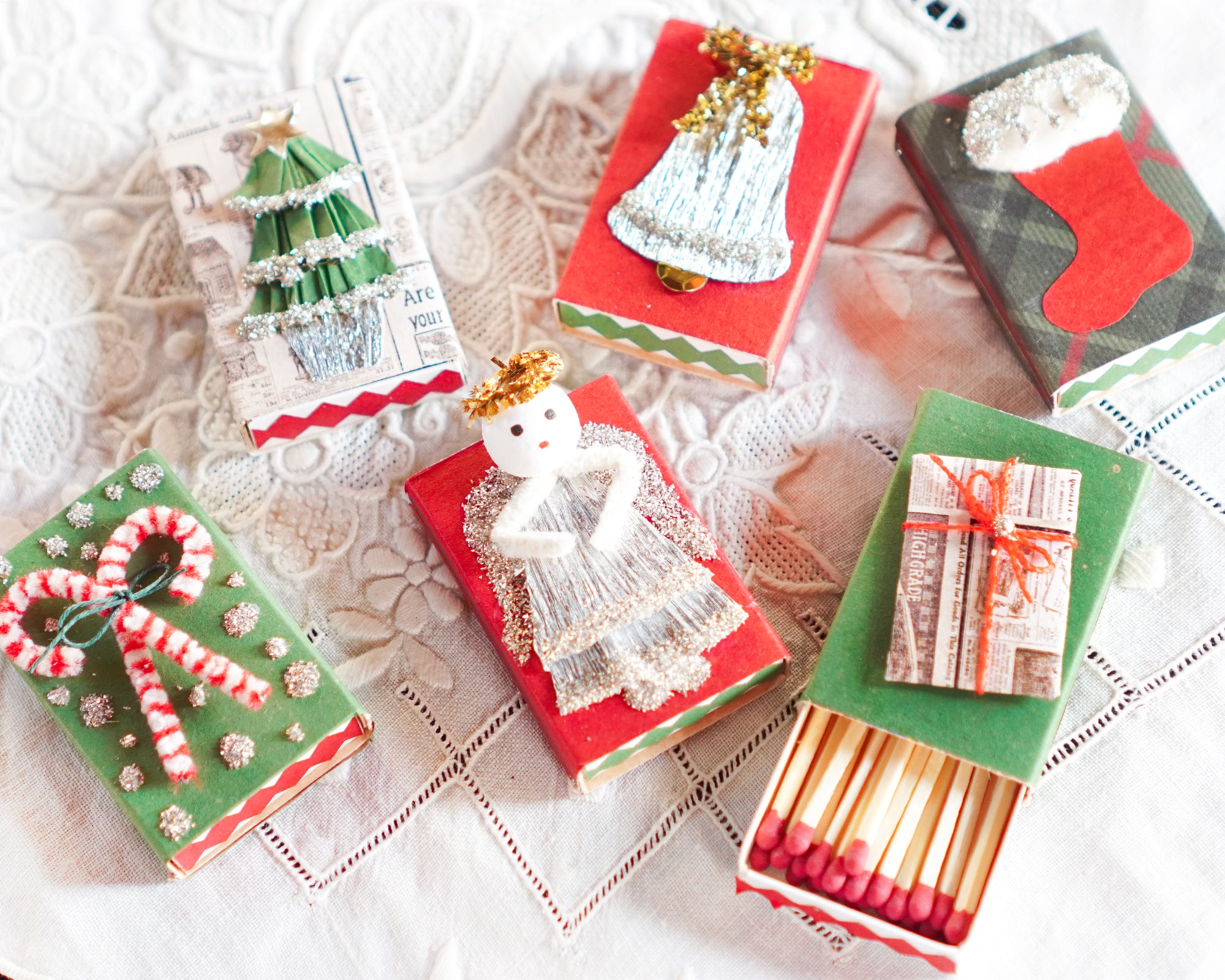 Vintage Christmas Matchboxes! Holiday Papercrafting