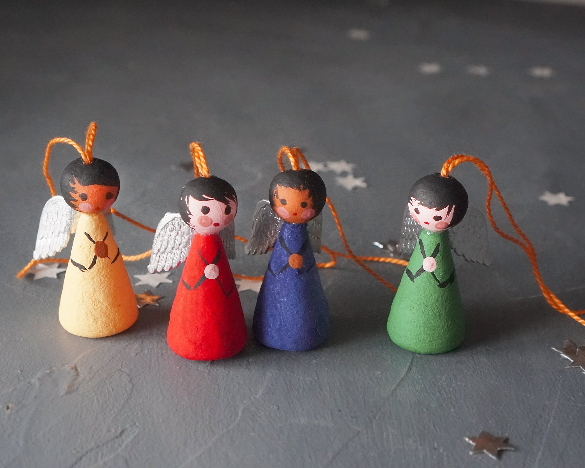 The Tiniest Angels - Mini Spun Cotton Ornaments