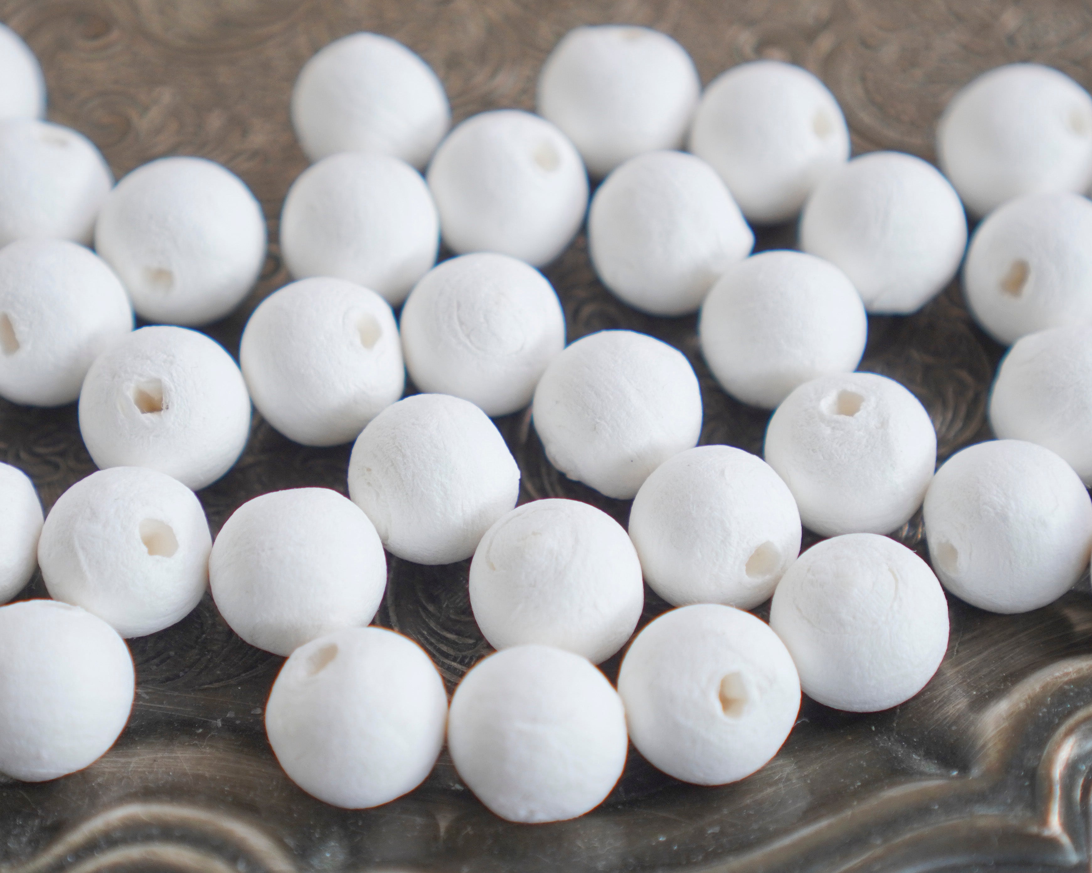 14mm Spun Cotton Balls, 50 Pcs.
