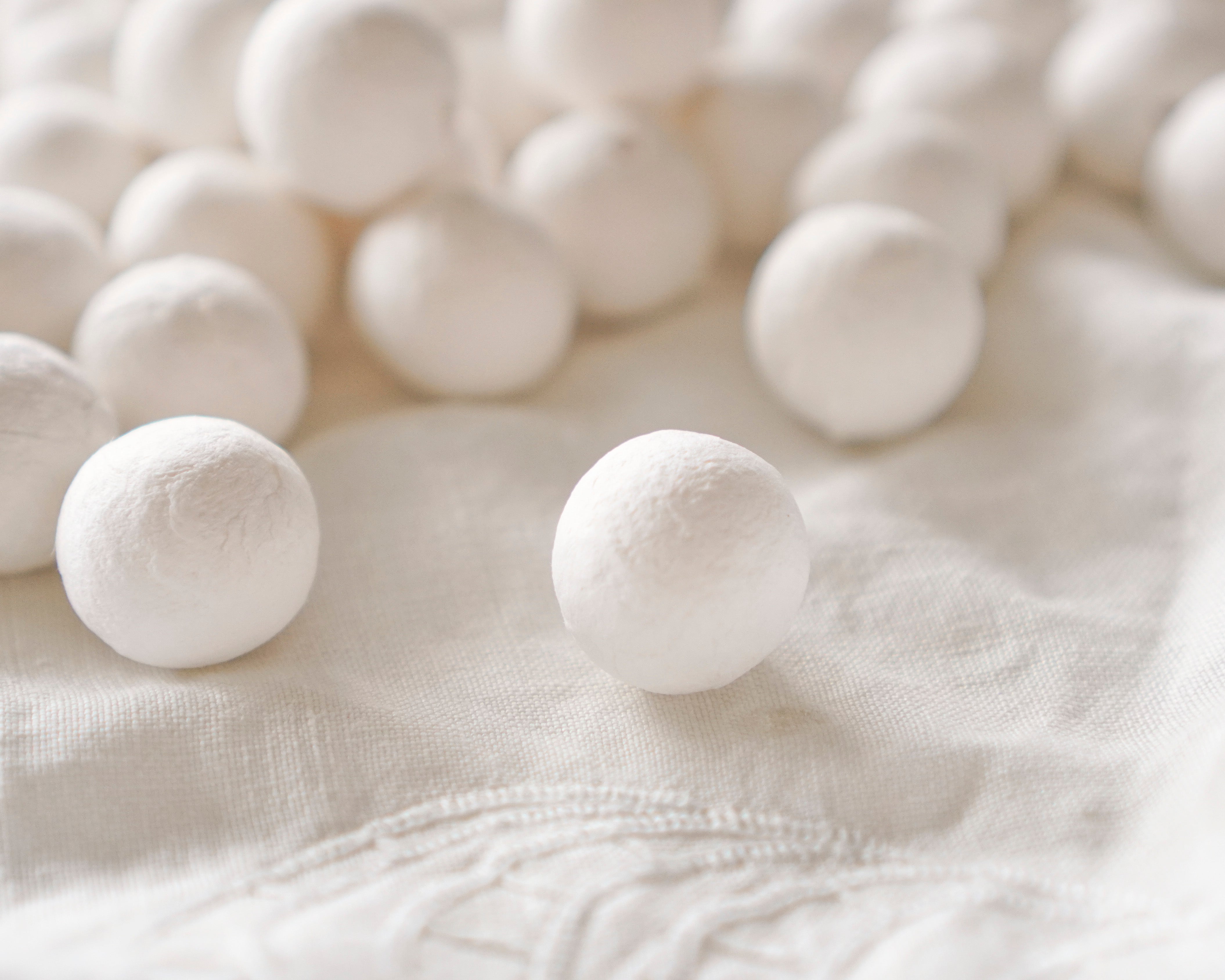 22mm Spun Cotton Balls, 50 Pcs.