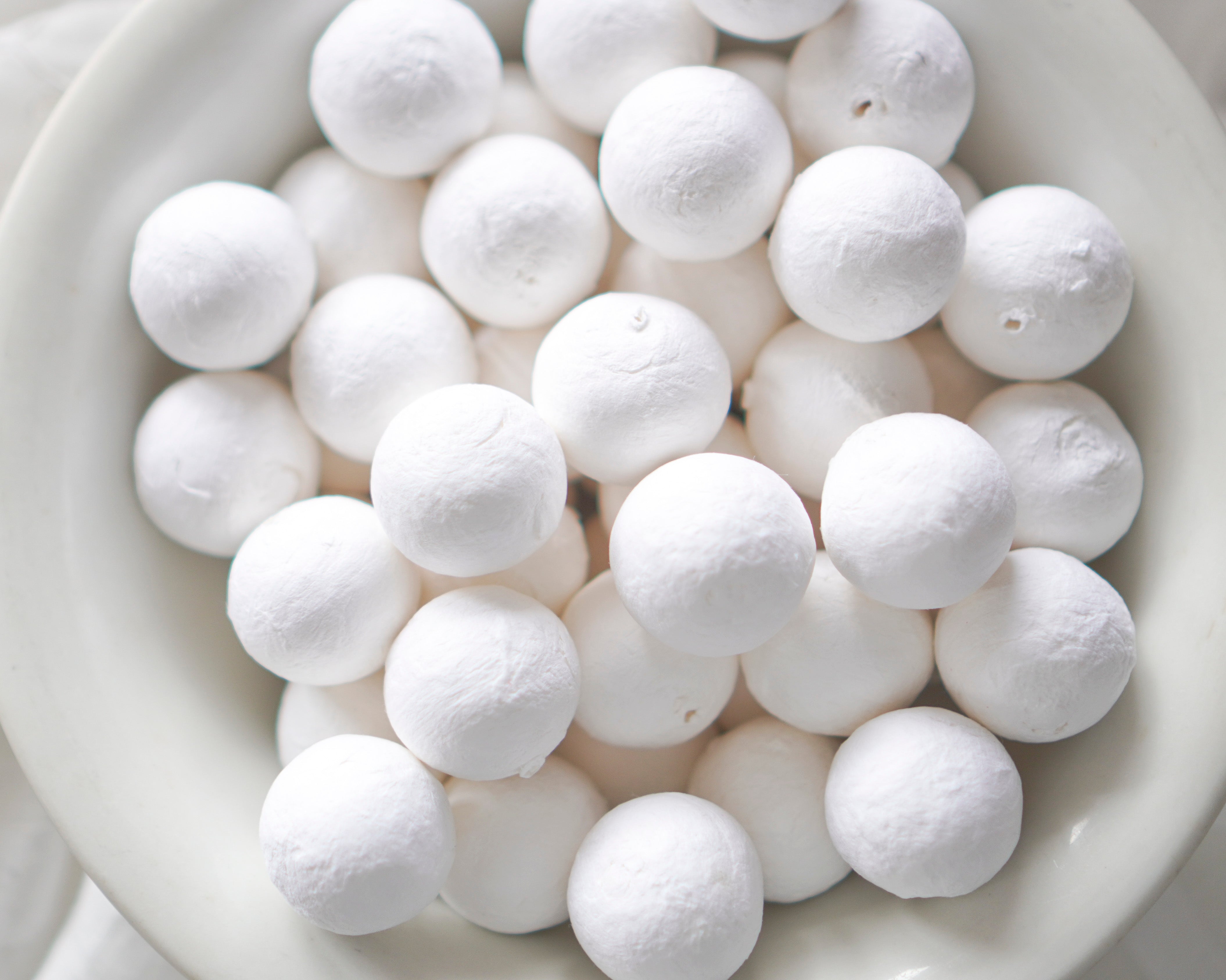 30mm Spun Cotton Balls, 50 Pcs.