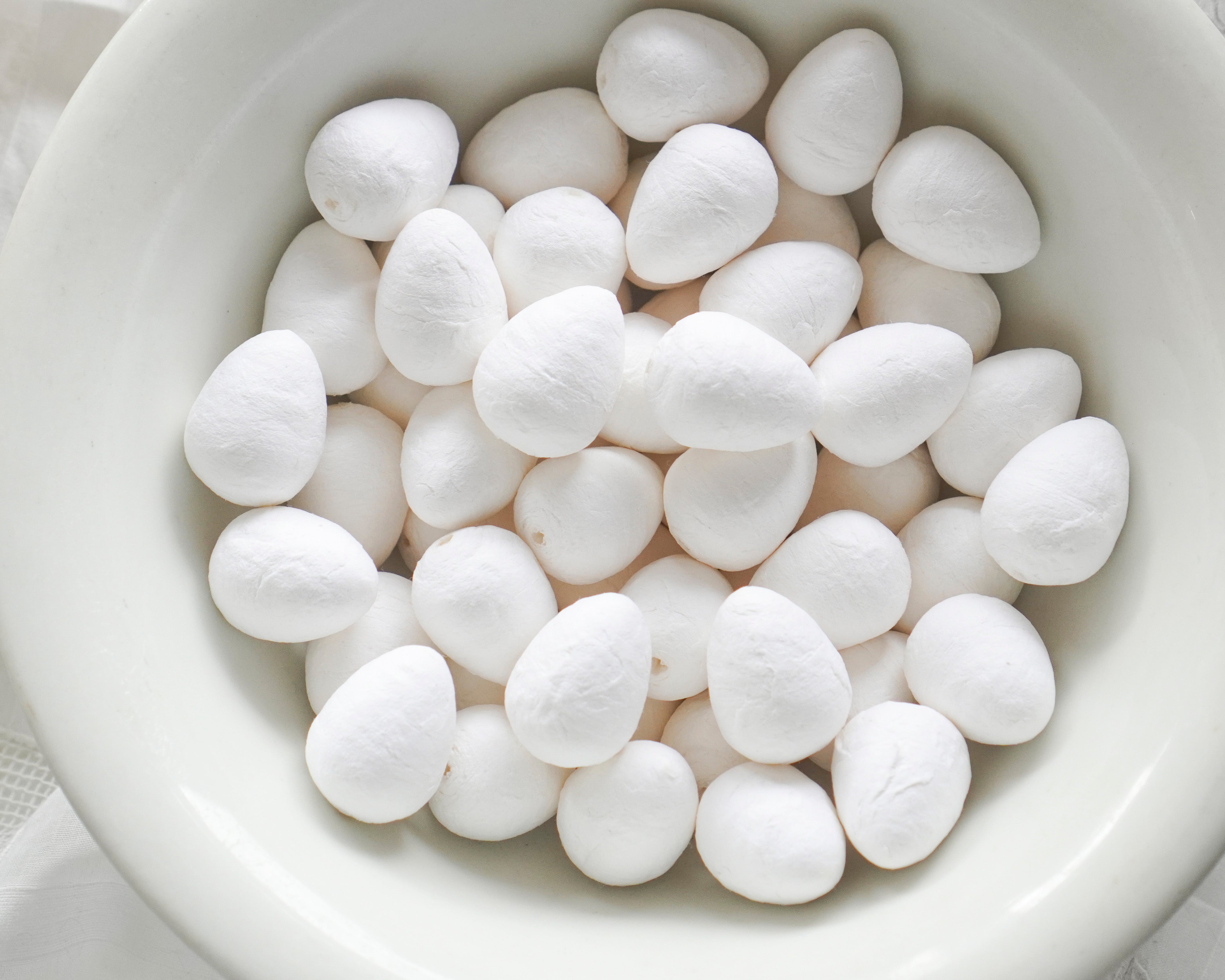 30mm Spun Cotton Eggs, 50 Pcs.