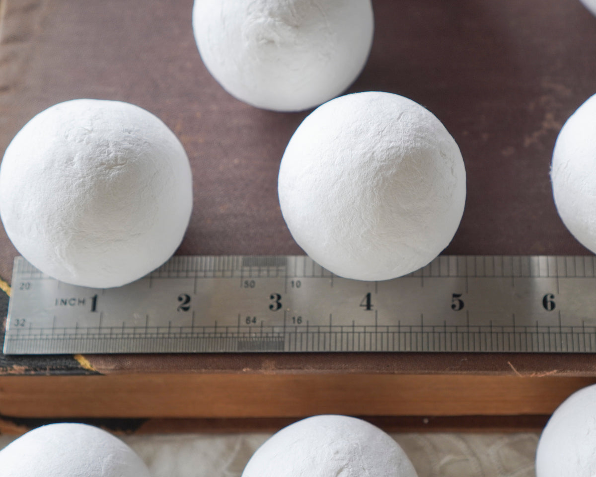 50mm Spun Cotton Balls, German Spun Cotton Craft Shapes, 10 Pcs.