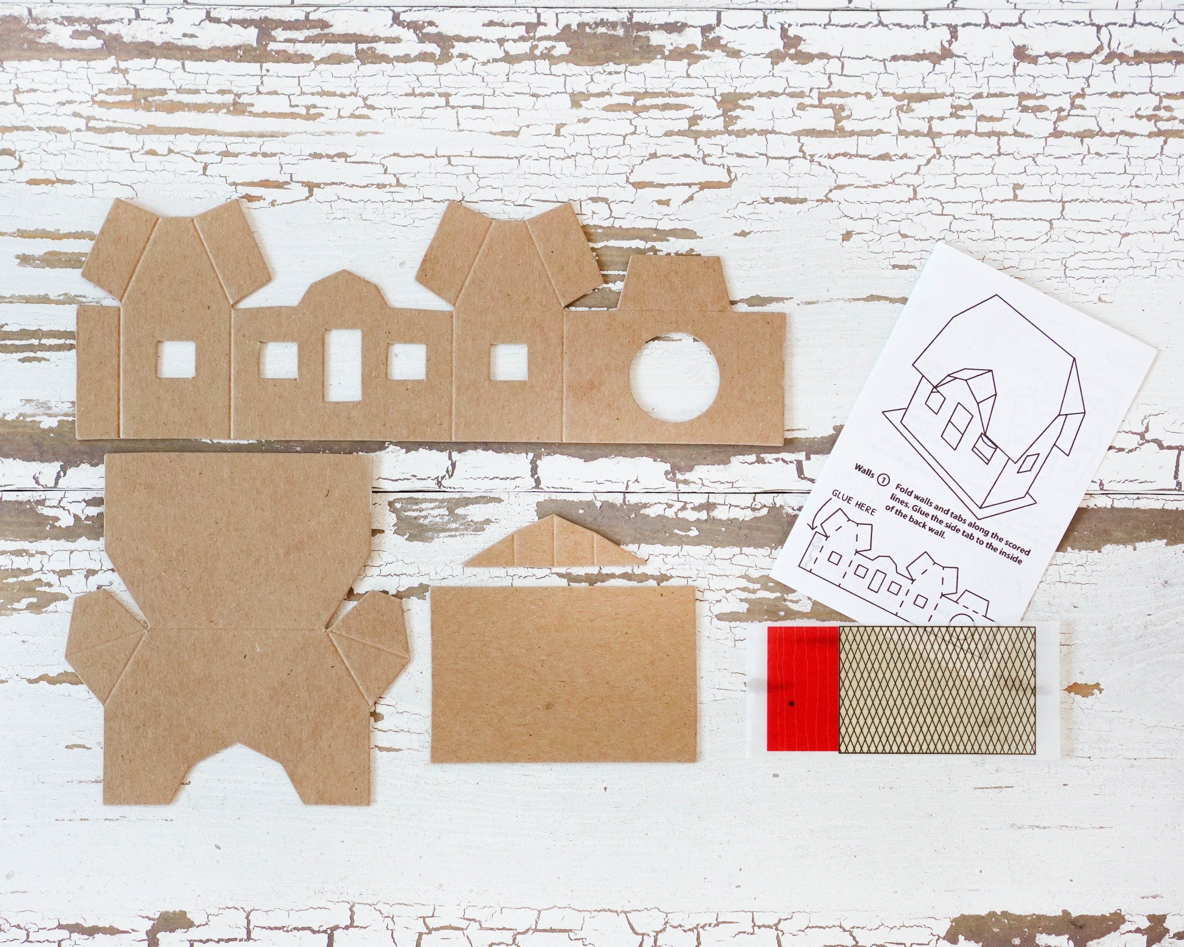 DIY Putz House - Flat Pack Chipboard ENGLISH COTTAGE Kit