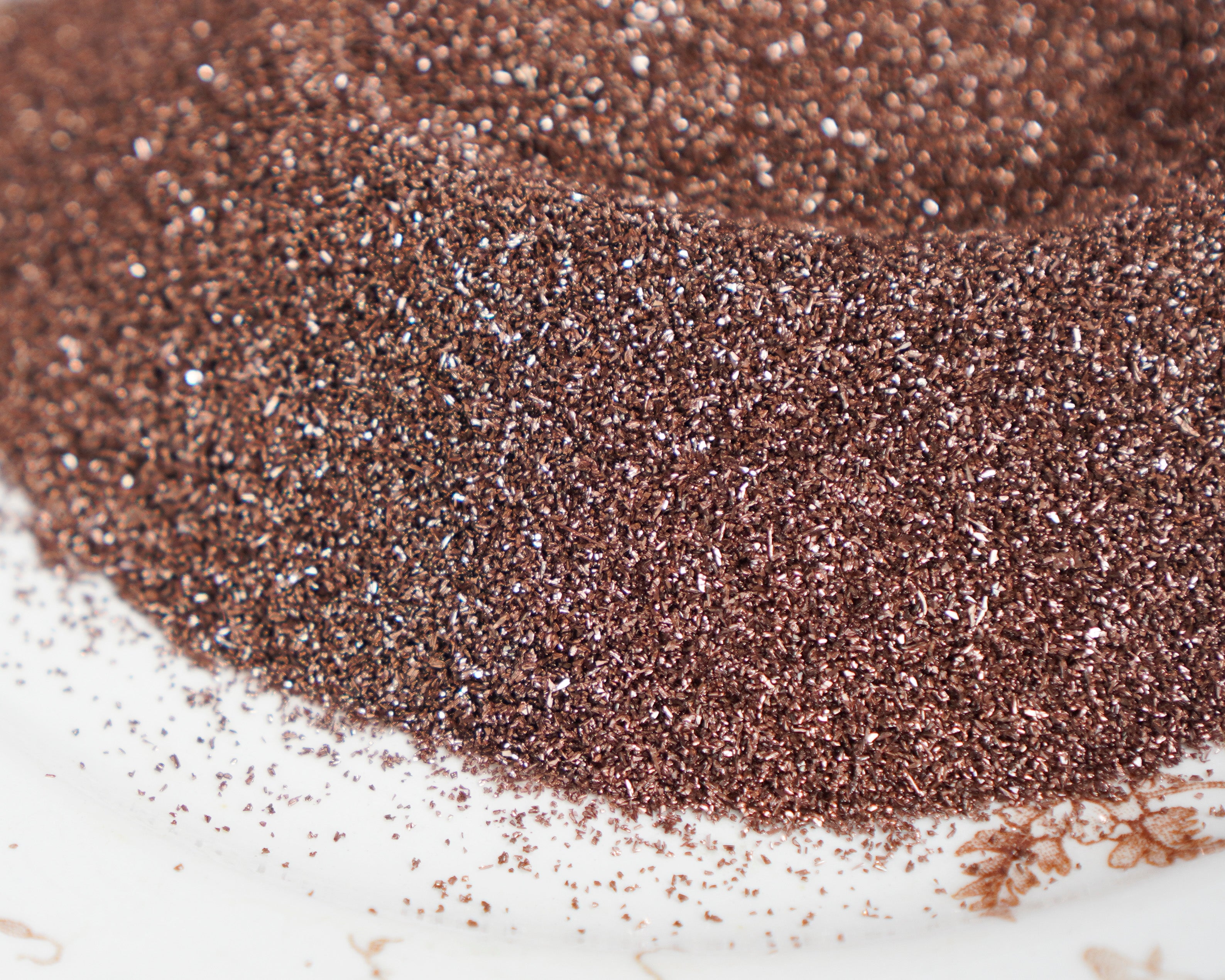 Fine Grain German Glass Glitter, Chocolate Brown