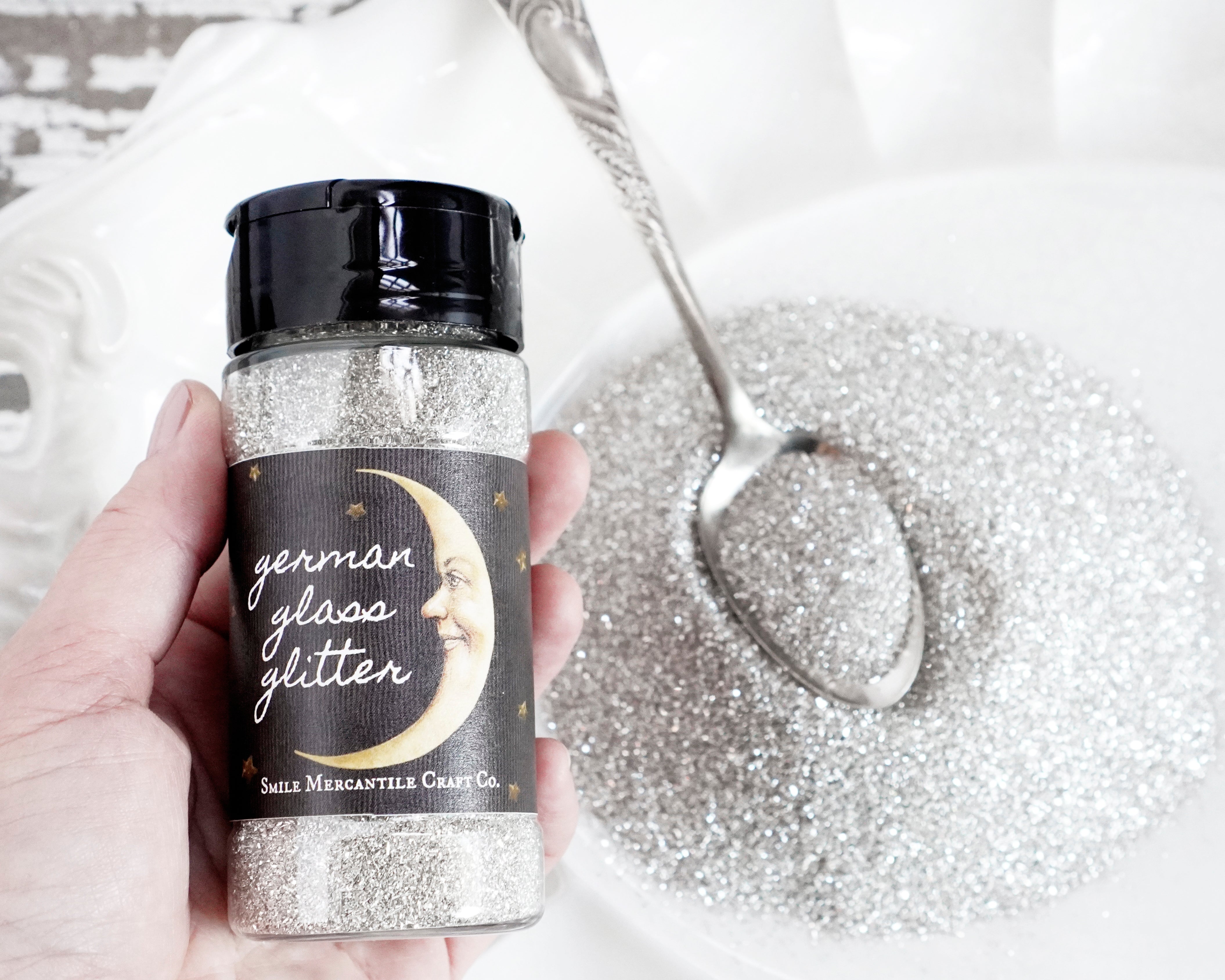 Fine Grain Silver German Glass Glitter