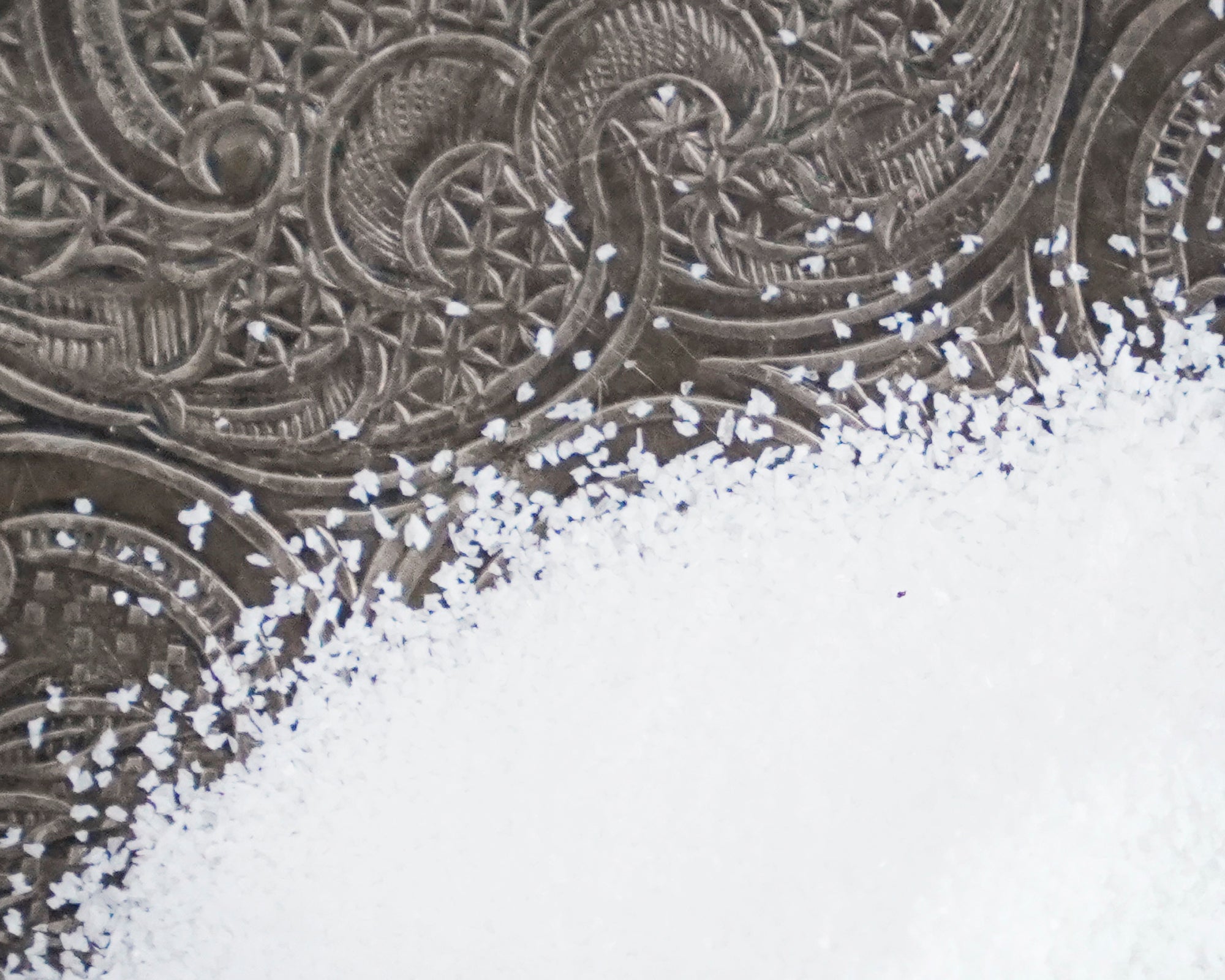 Fine Grain German Glass Glitter - Opaque White Snow Effect