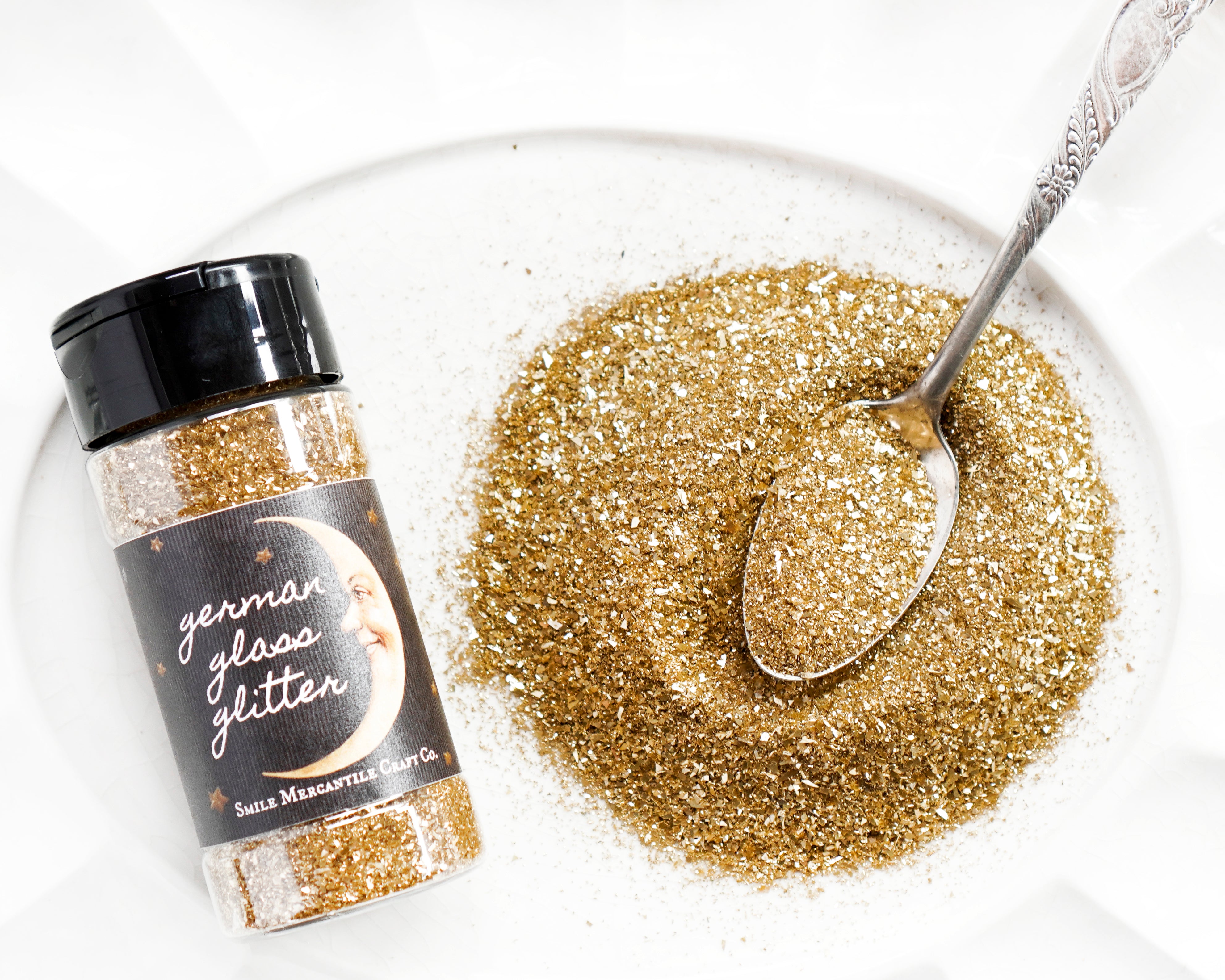 Gold German Glass Glitter - Mixed Grain