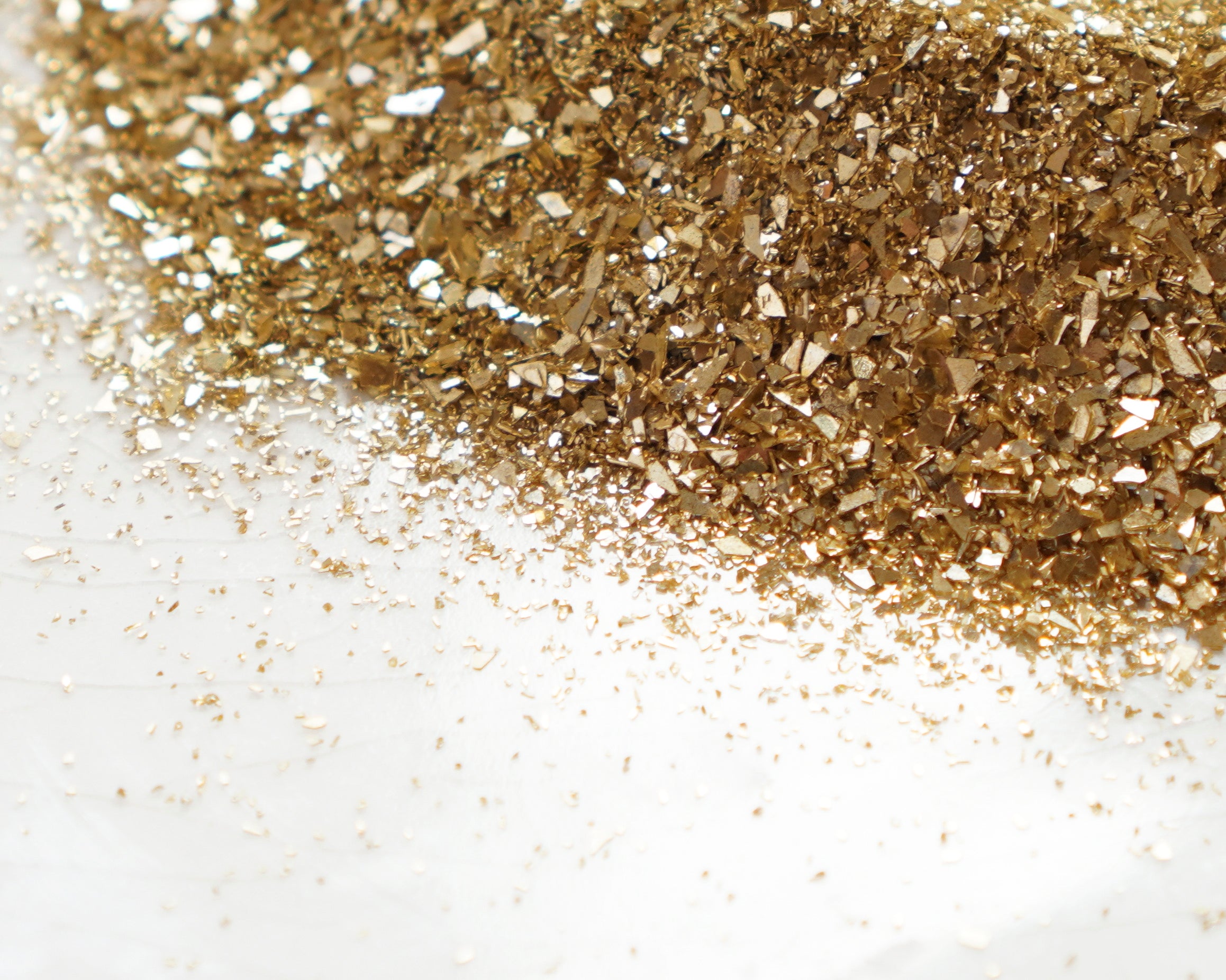 Gold German Glass Glitter - Mixed Grain