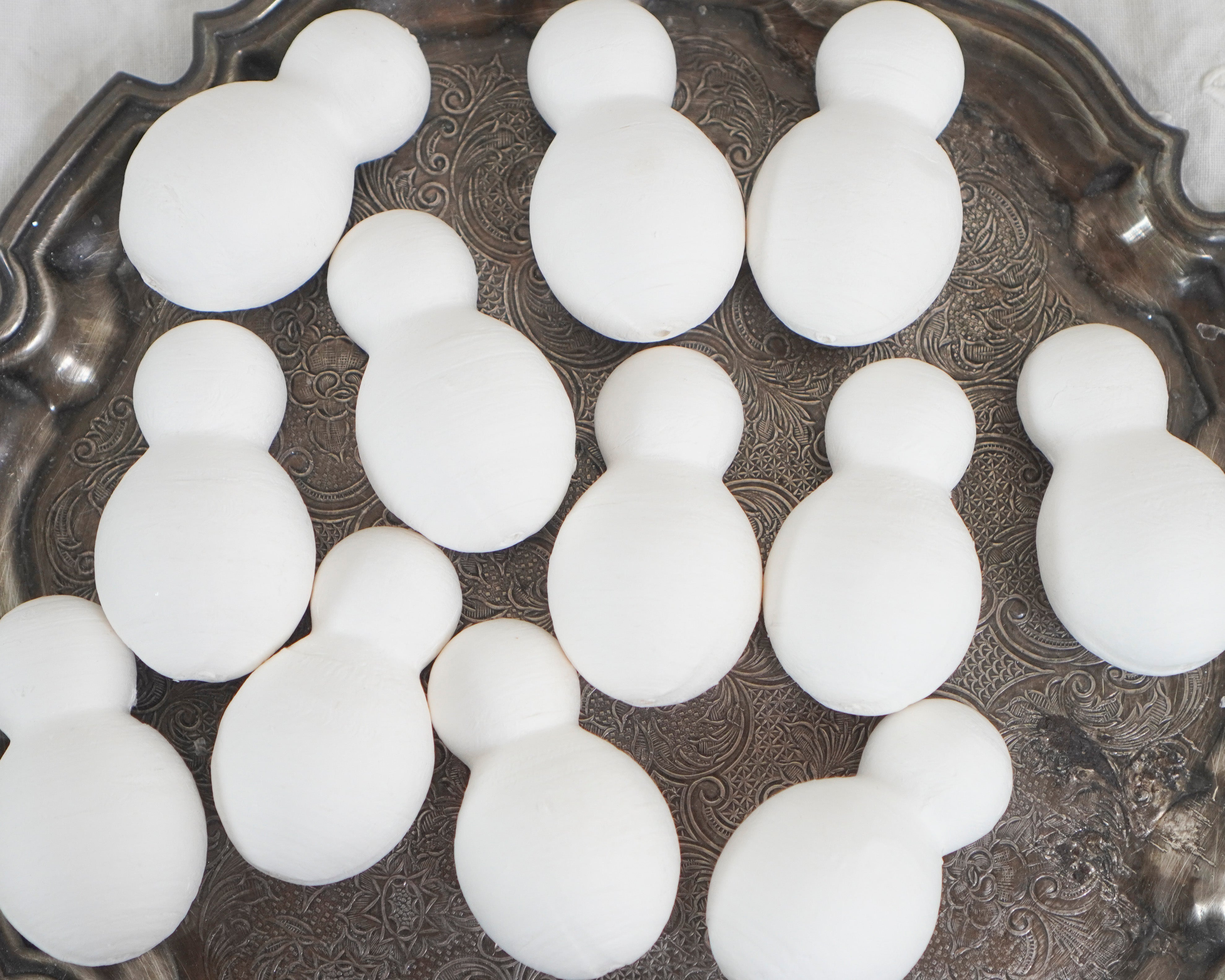 Spun Cotton Snowmen - Vintage-Style Snowman Craft Shapes, 12 Pcs.