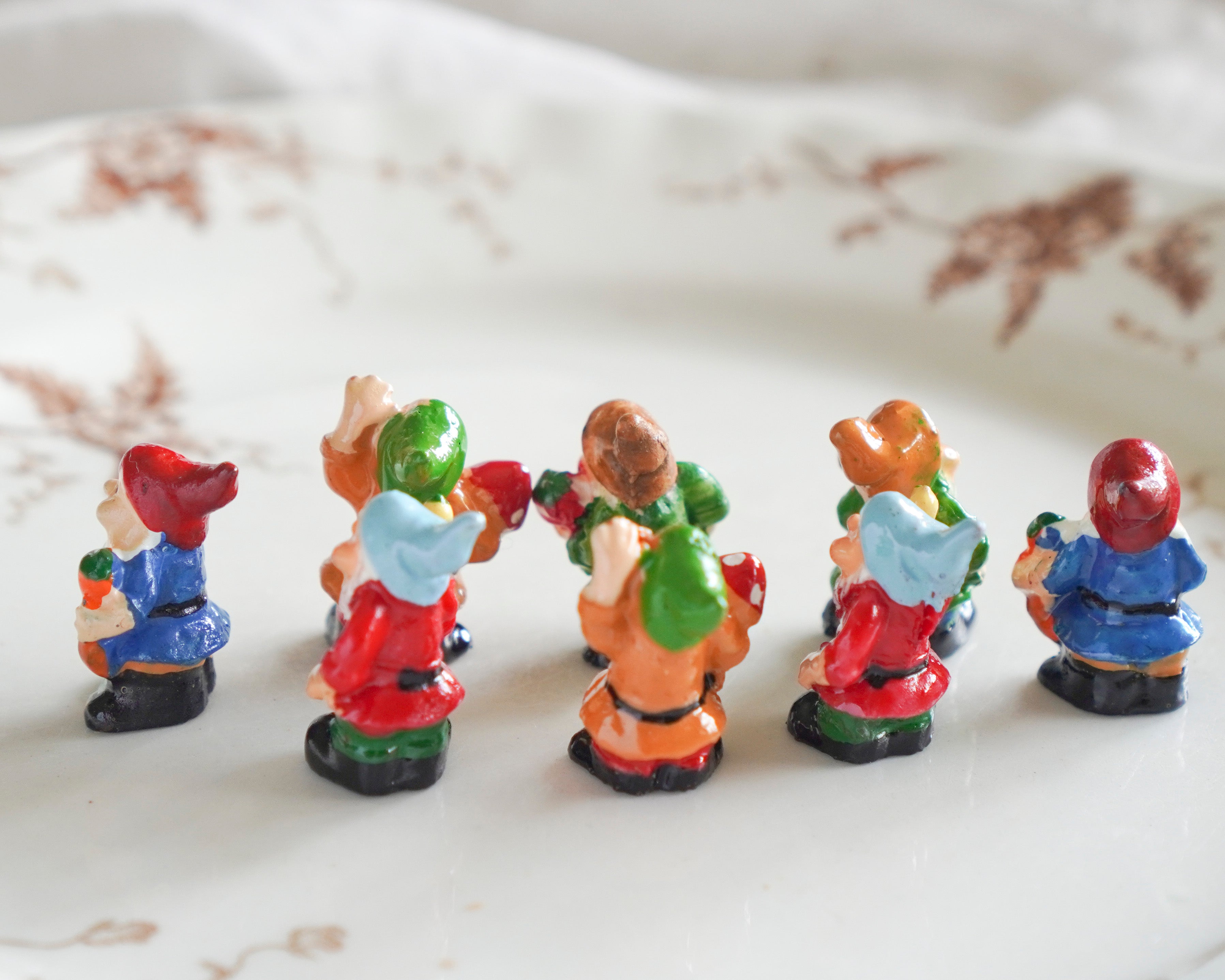 Tiny Garden Gnomes - Miniature Resin Figurines, 8 Pcs.
