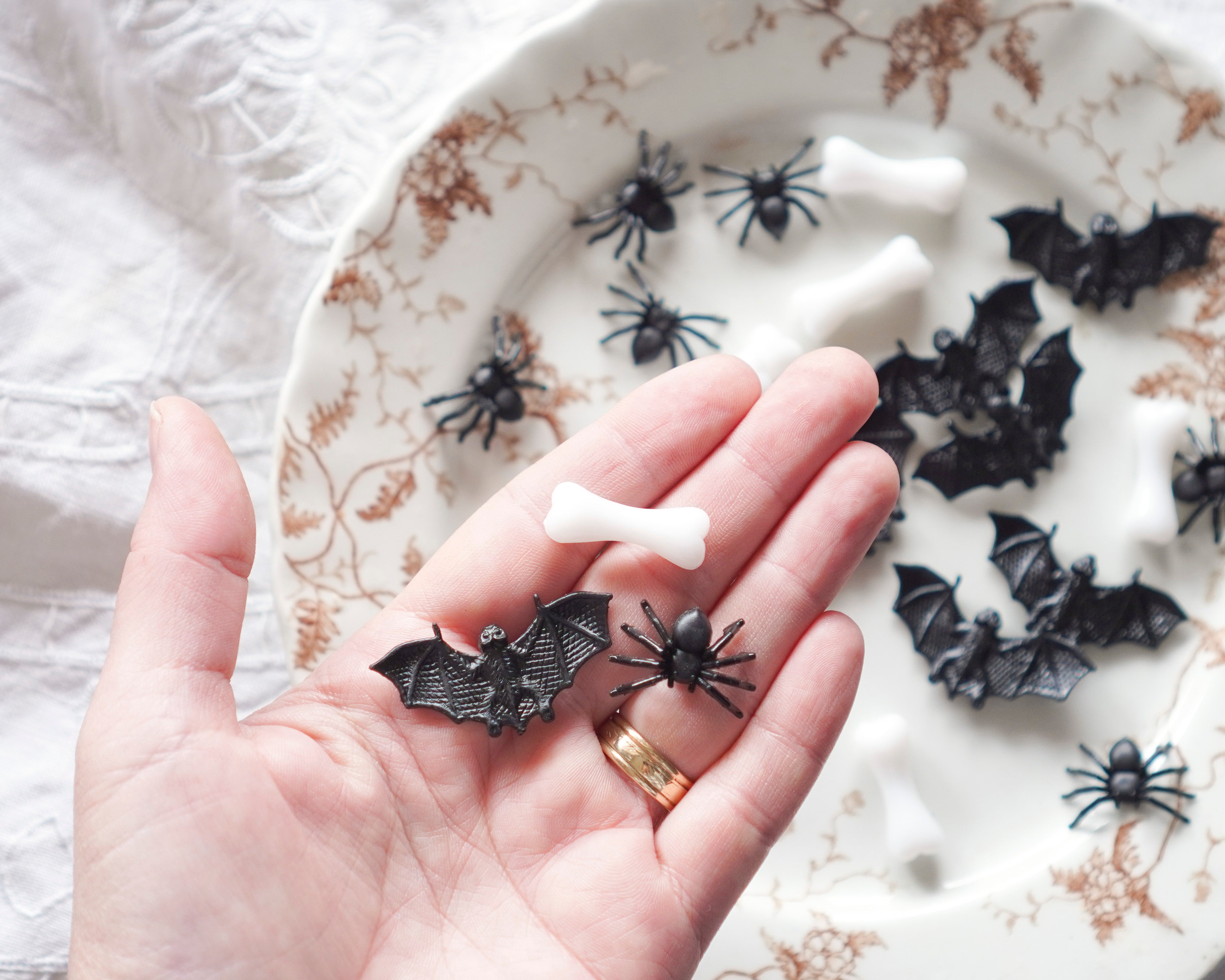 Halloween Minis - Haunted House Mix: Spiders, Bones, & Bats, 24 Pcs.
