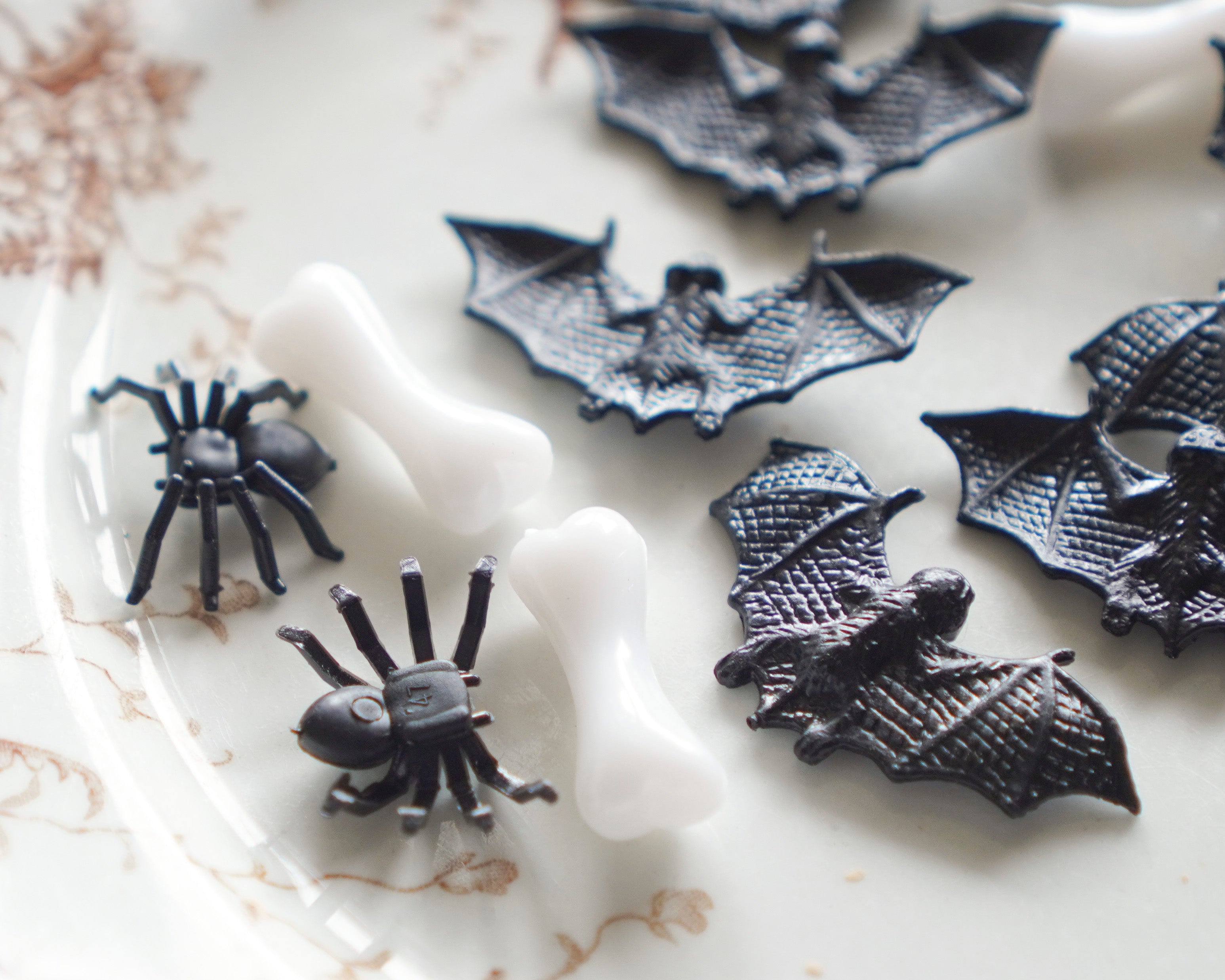 Halloween Minis - Haunted House Mix: Spiders, Bones, & Bats, 24 Pcs.