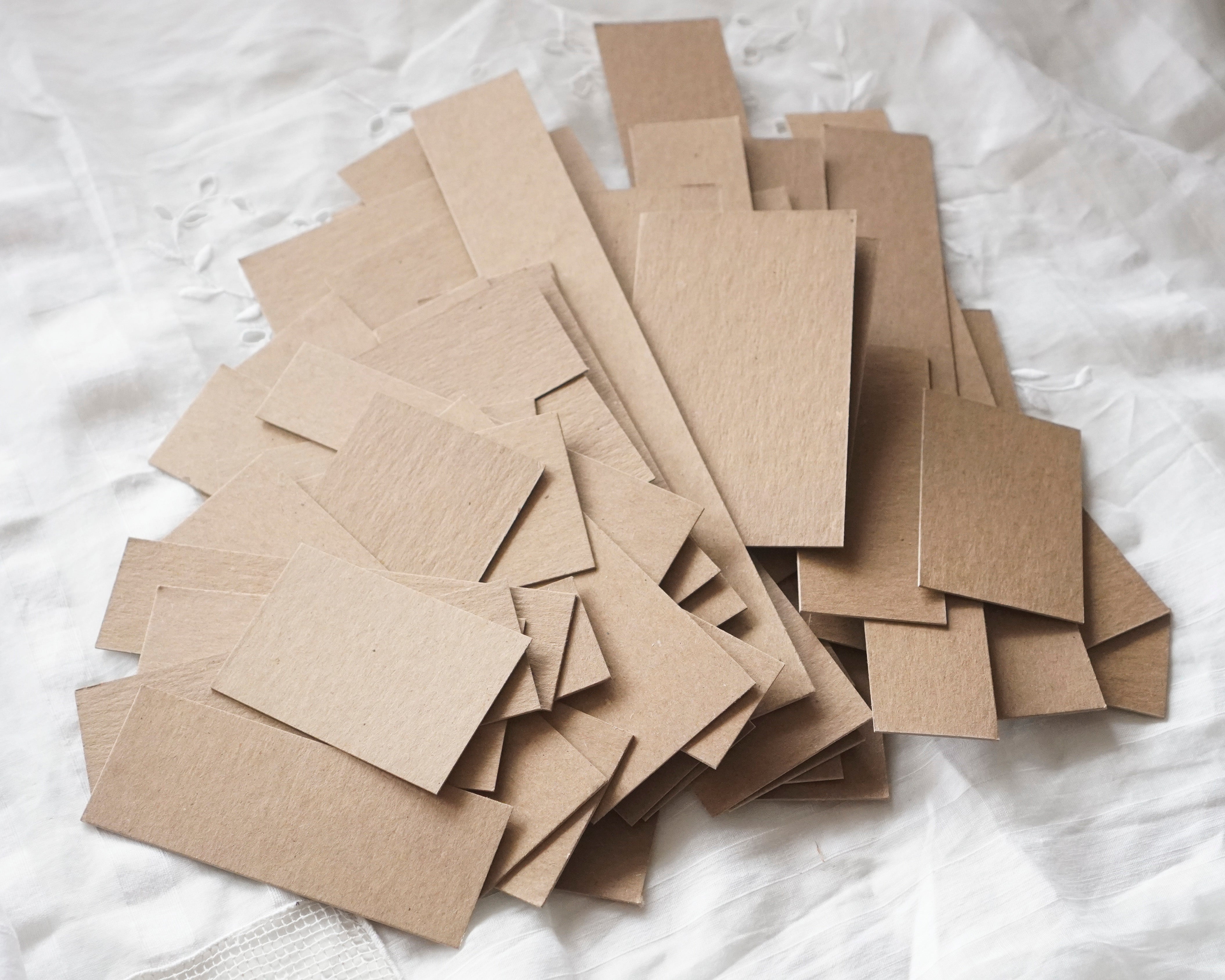 Chipboard scraps for crafts