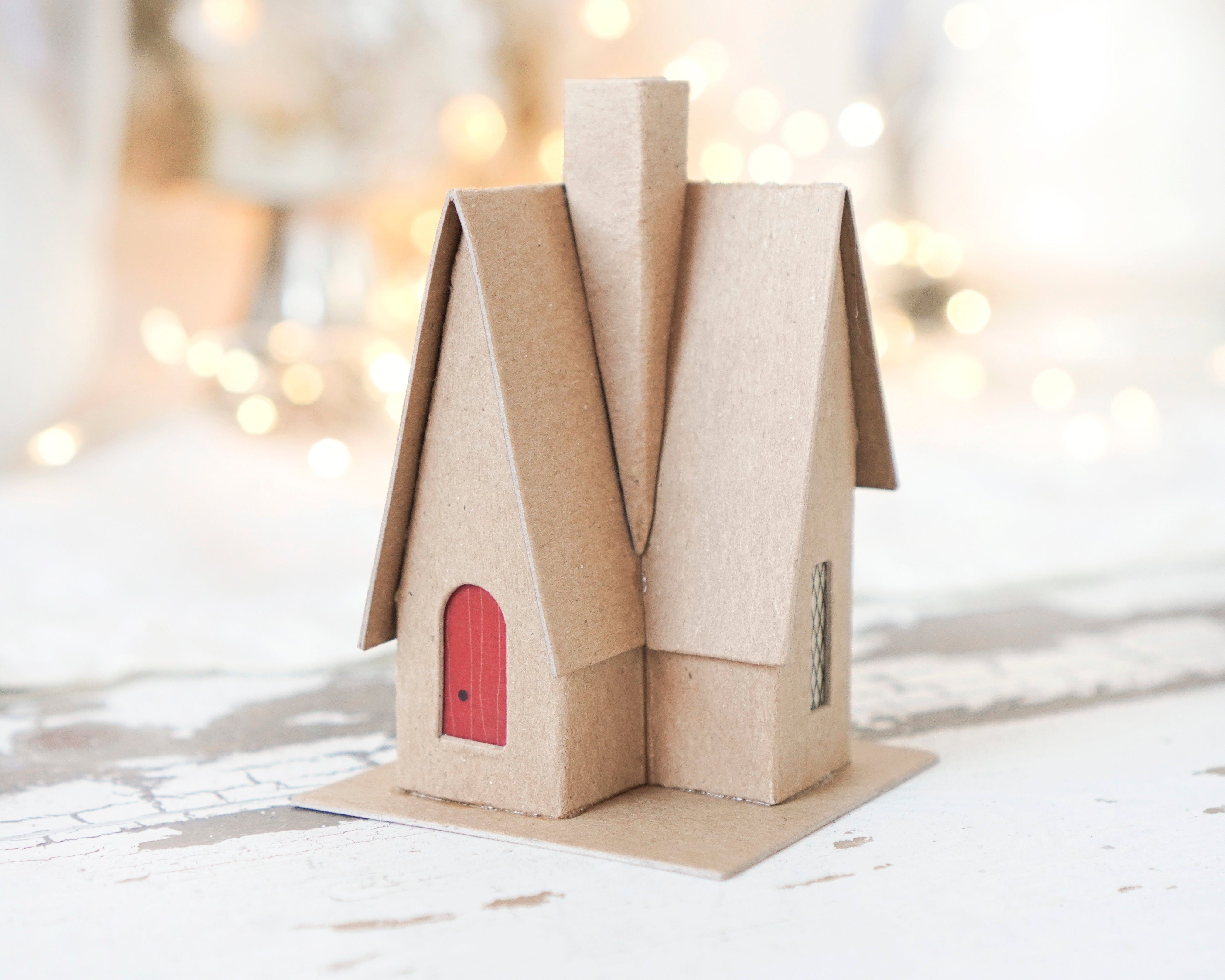 DIY Putz House - Flat Pack Chipboard STORYBOOK COTTAGE Kit