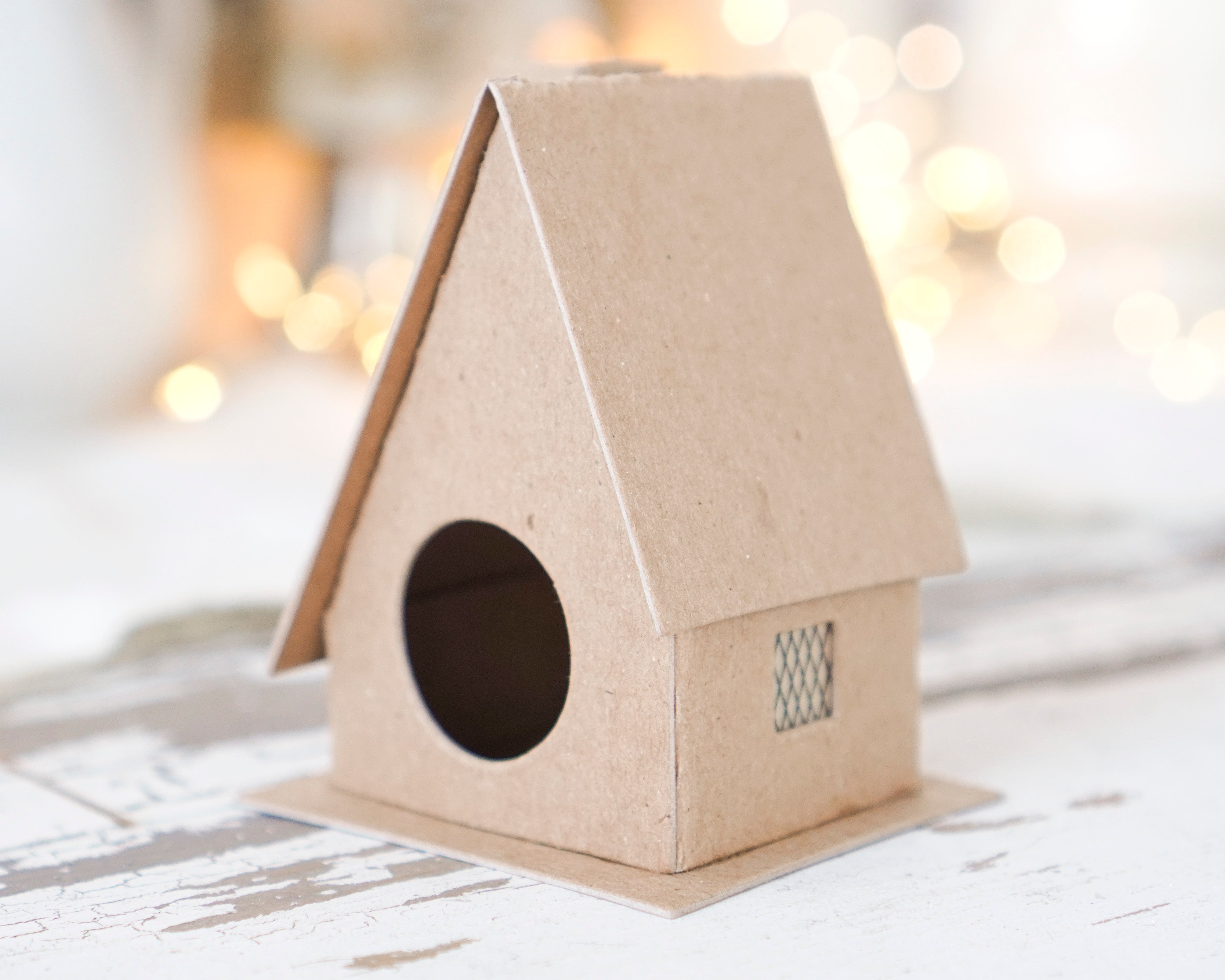 DIY Putz House - Flat Pack Chipboard COZY COTTAGE Kit
