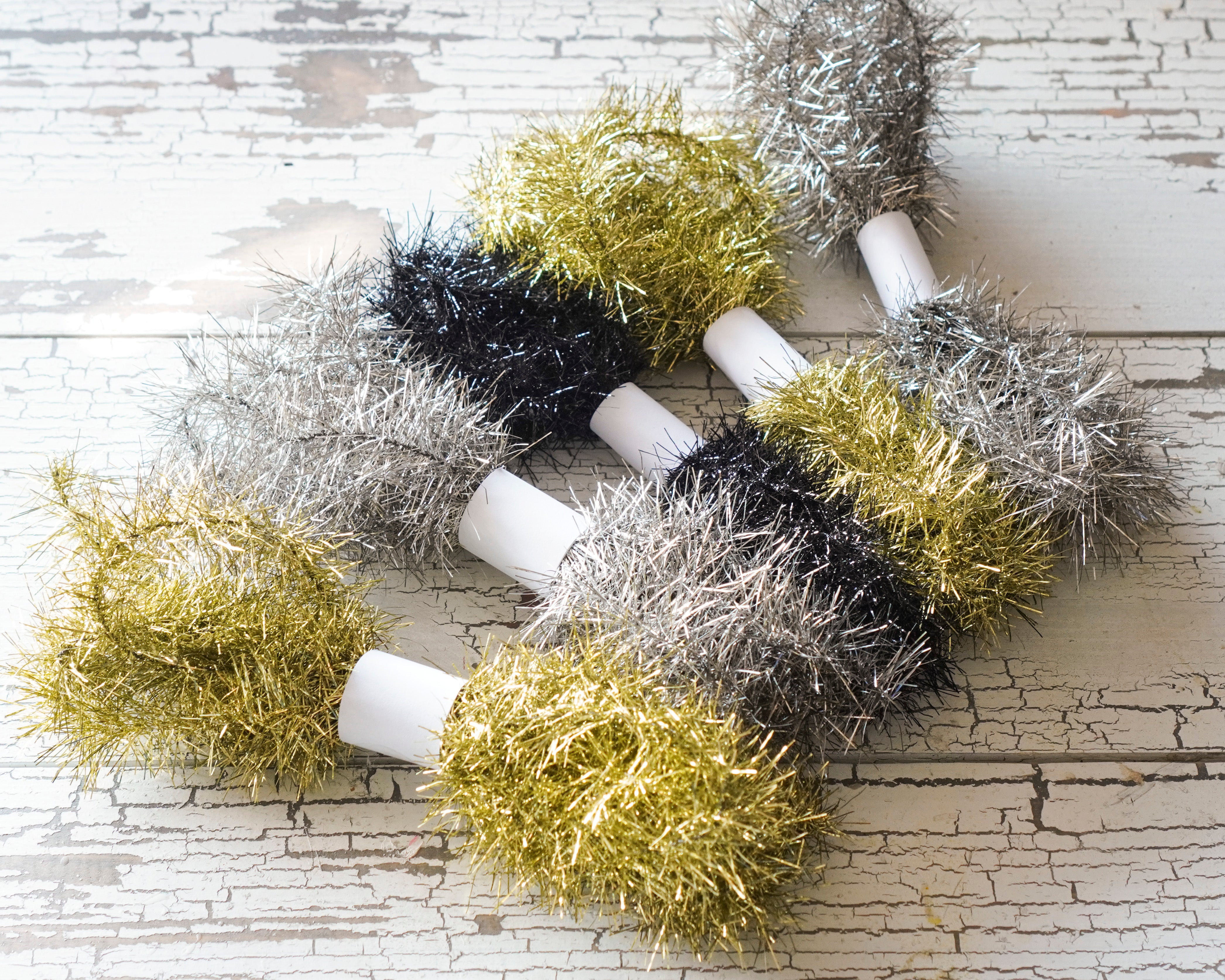 Tinsel Remnants, Multi Color Pack, 5 Lengths