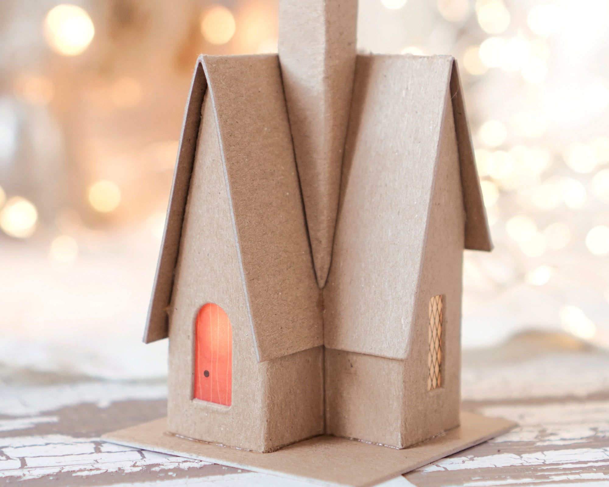DIY Putz House - Flat Pack Chipboard STORYBOOK COTTAGE Kit