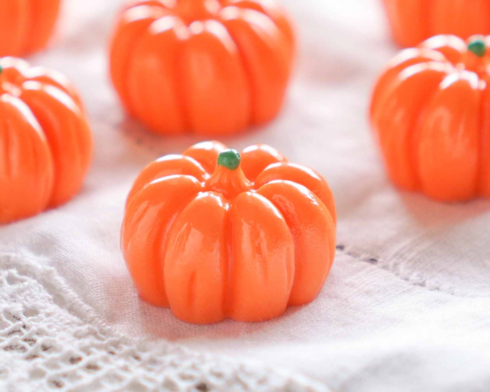 Miniature Pumpkins Resin Halloween Landscape Minis, 10 Pcs.
