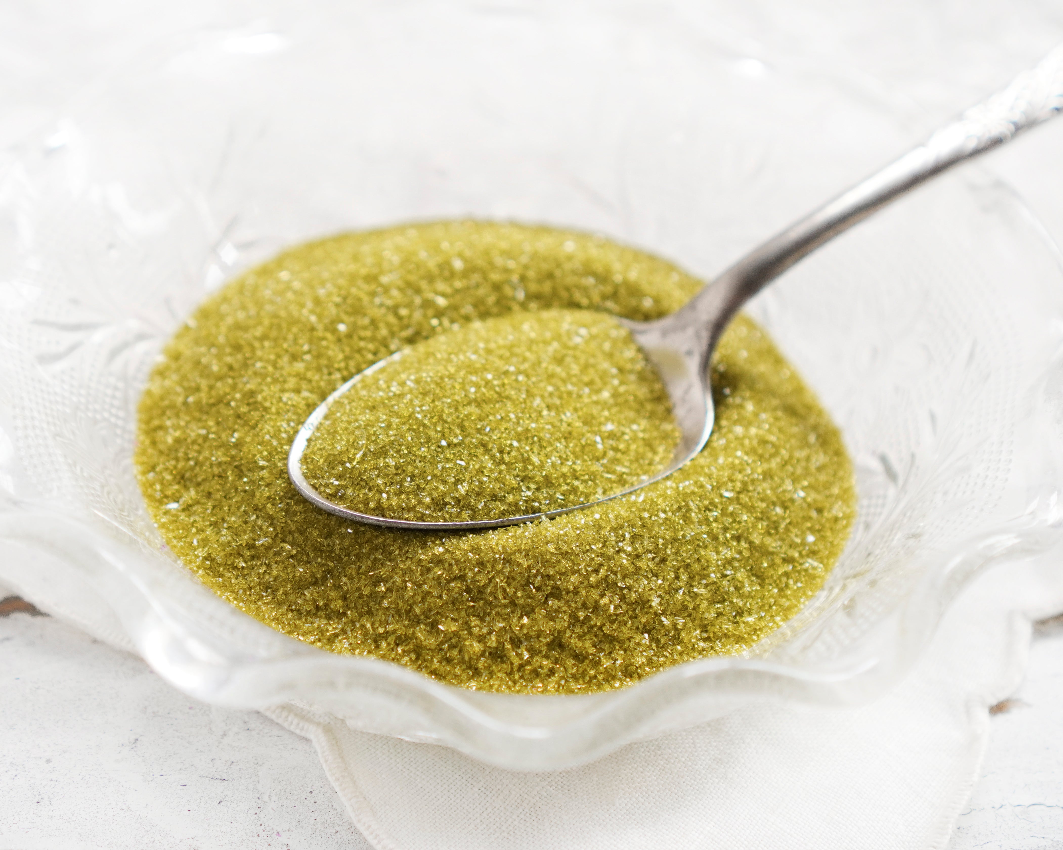 Depression Glass Glitter 2 Oz., Chartreuse Yellow Green