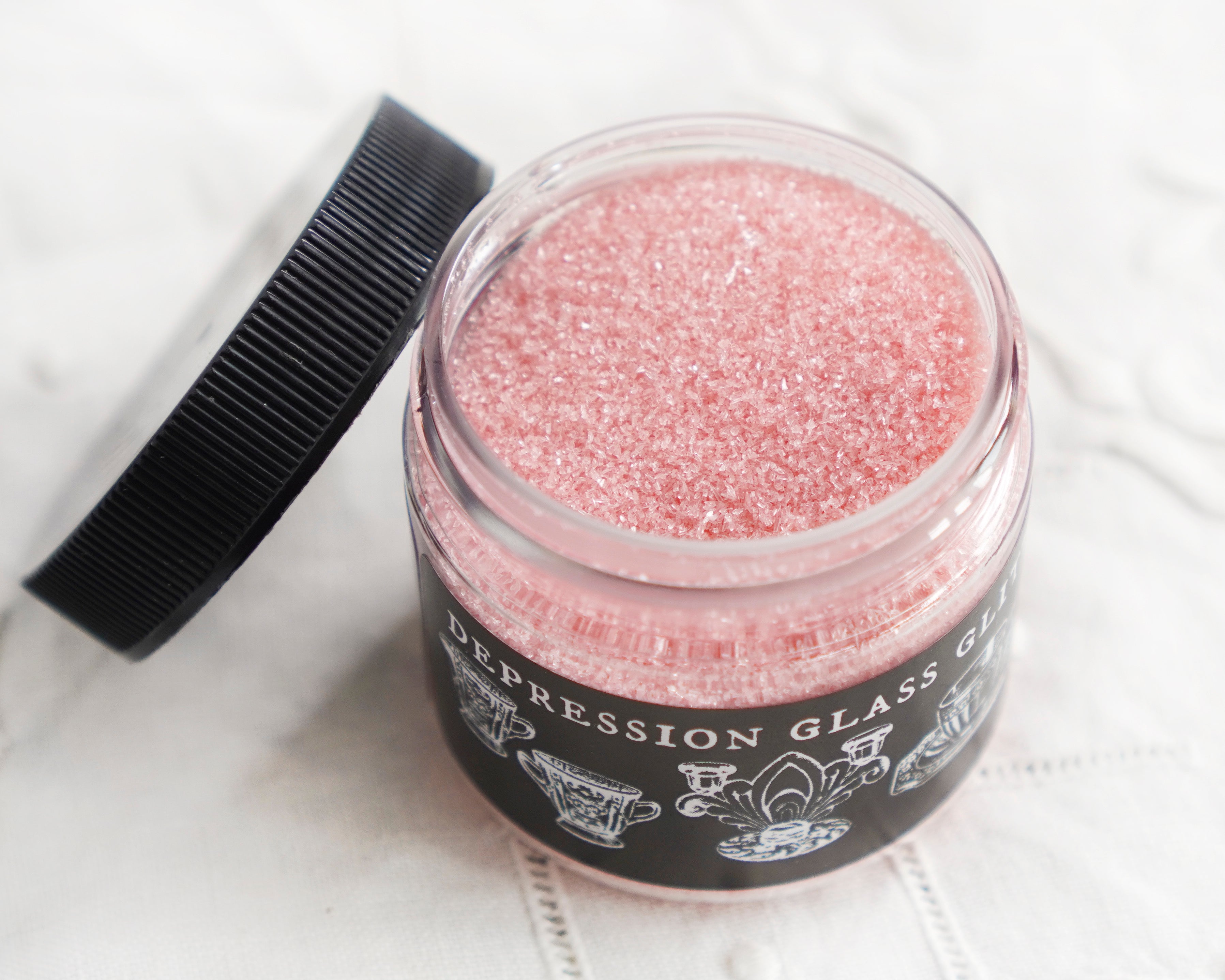 Depression Glass Glitter 2 Oz., Candy Pink