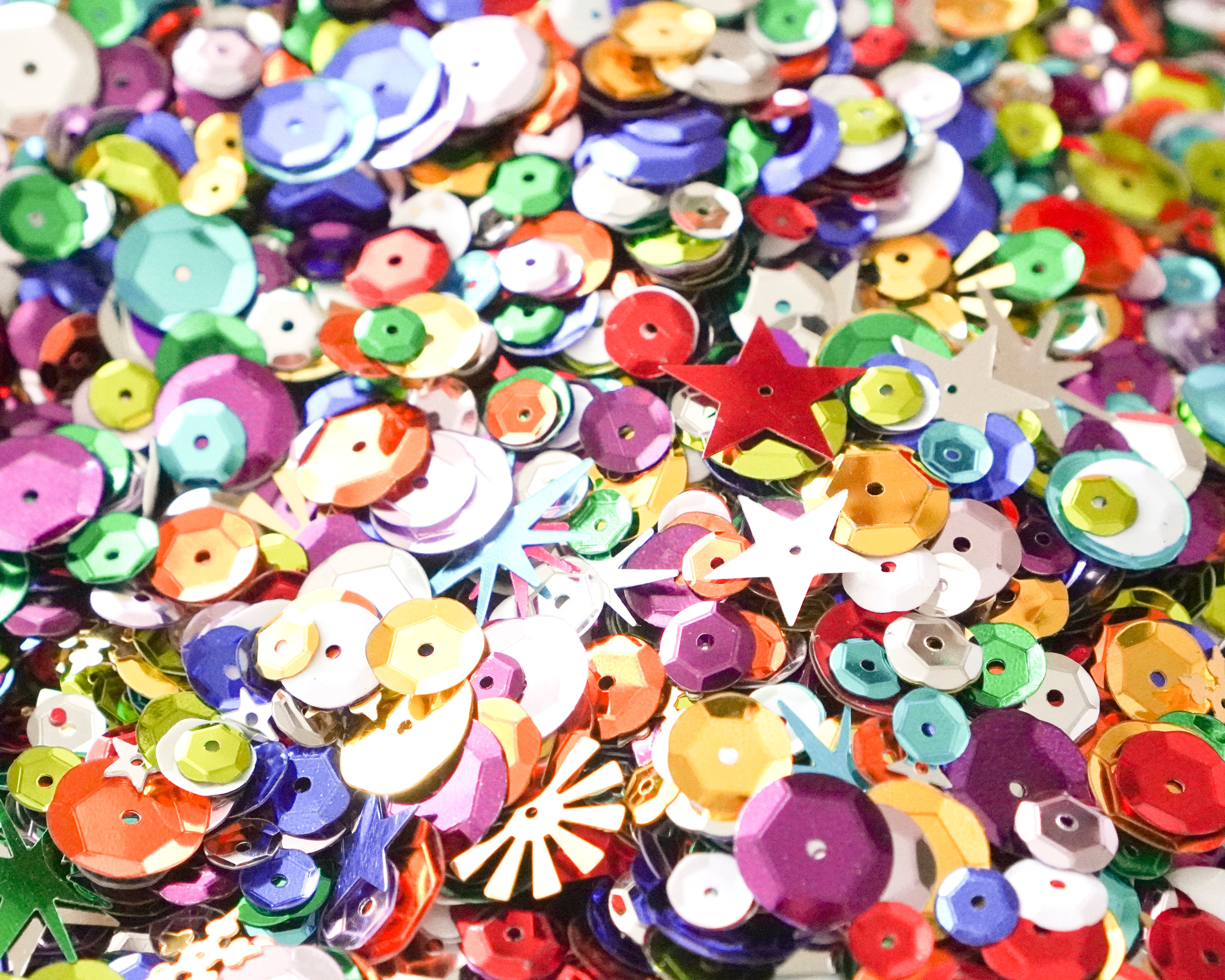 Retro Sequins and Spangles - Multi Color Novelty Mix, 1/2 Cup