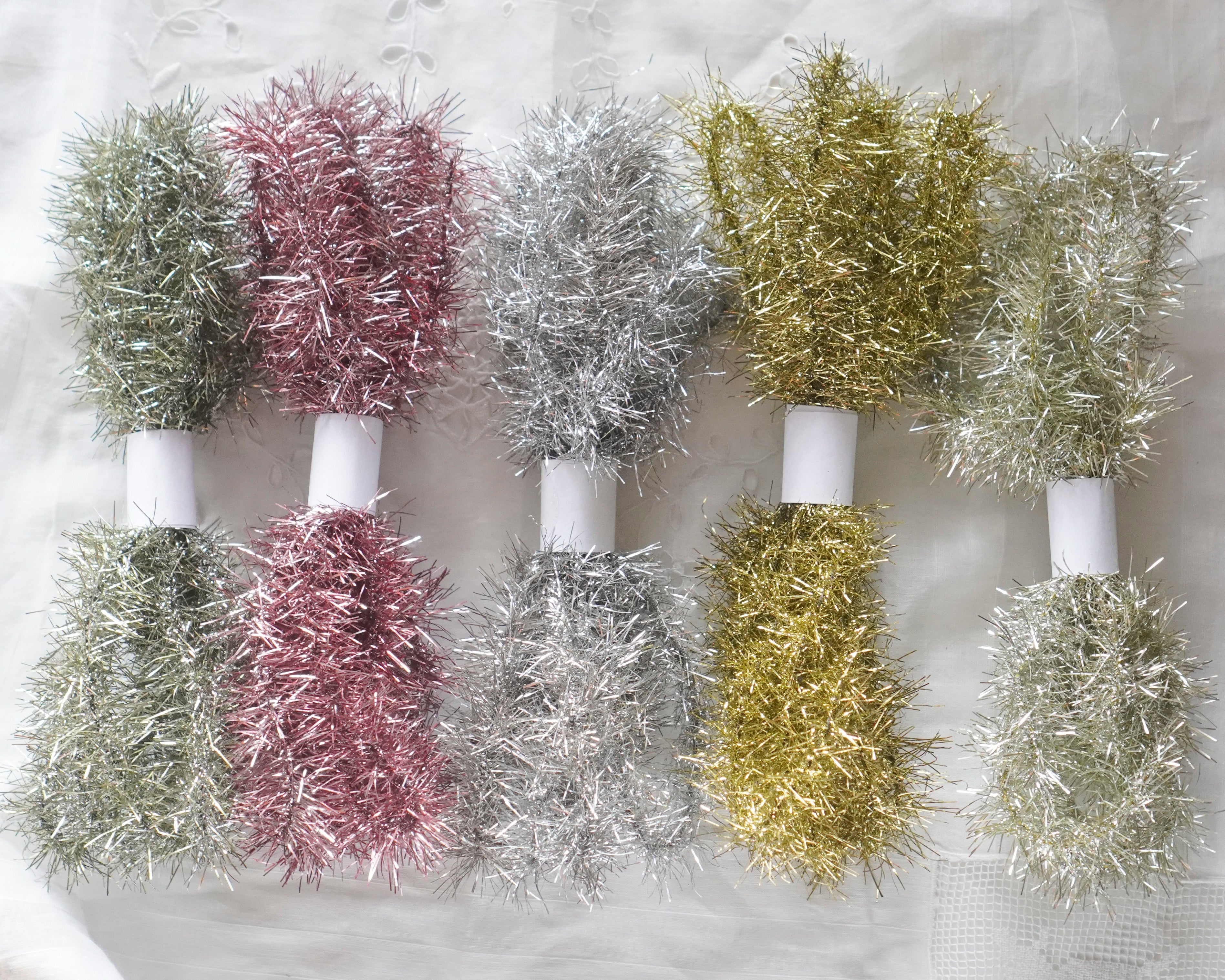 Tinsel Remnants, Multi Color Pack, 5 Lengths