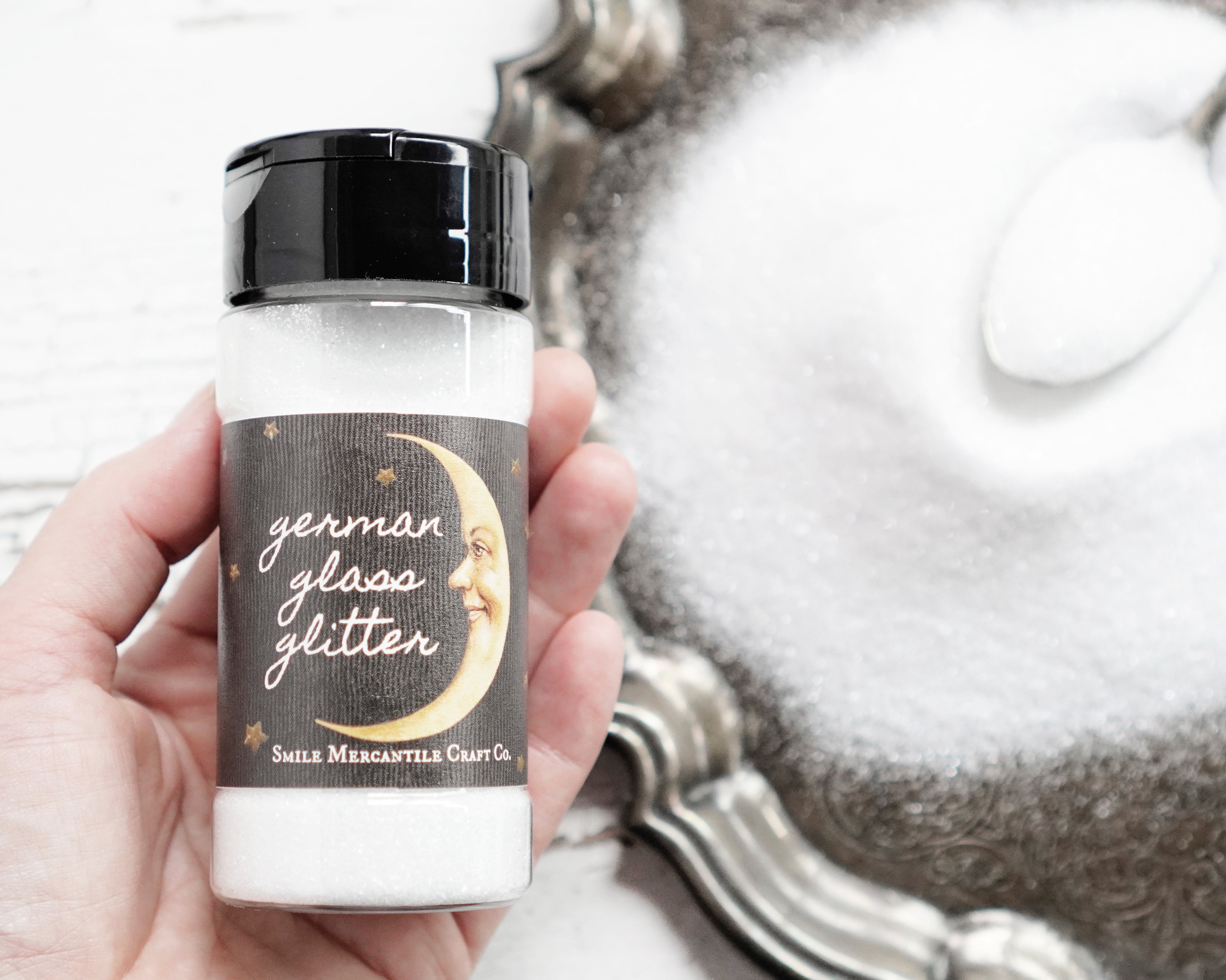 Fine Grain Glass Glitter, Clear