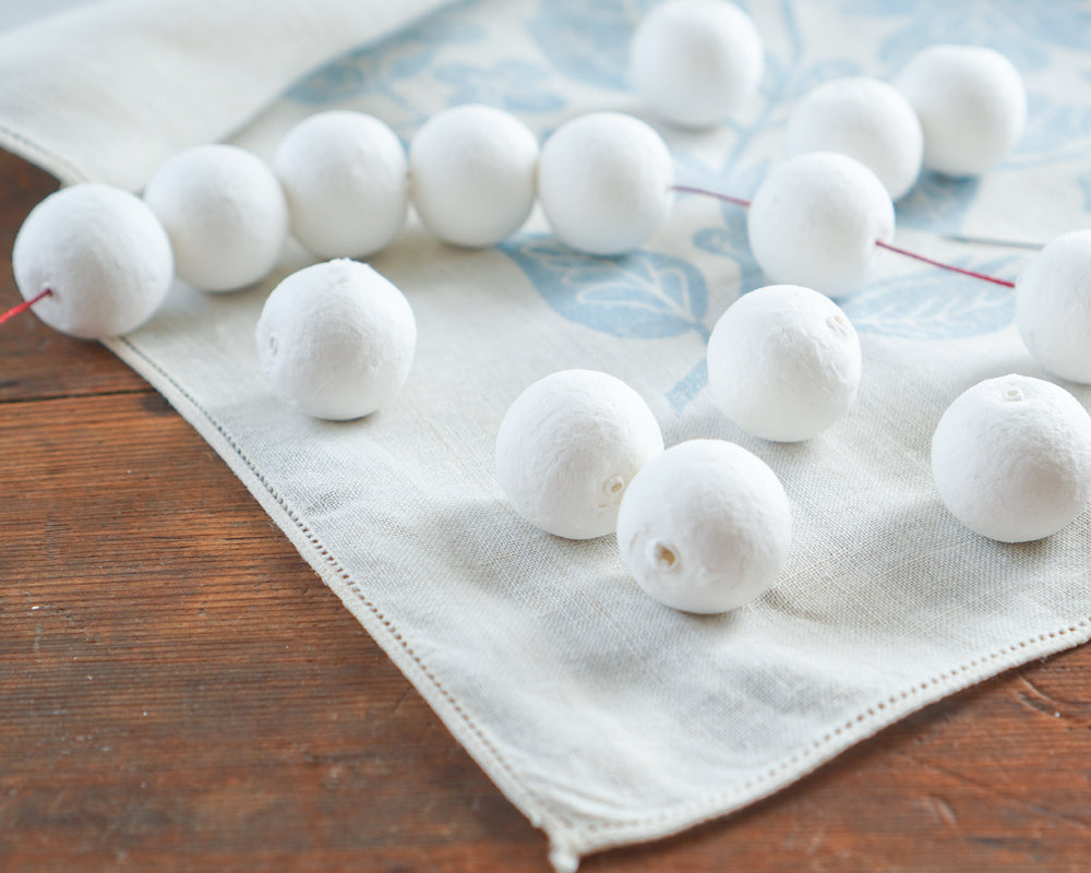 22mm Spun Cotton Beads, 50 Pcs.