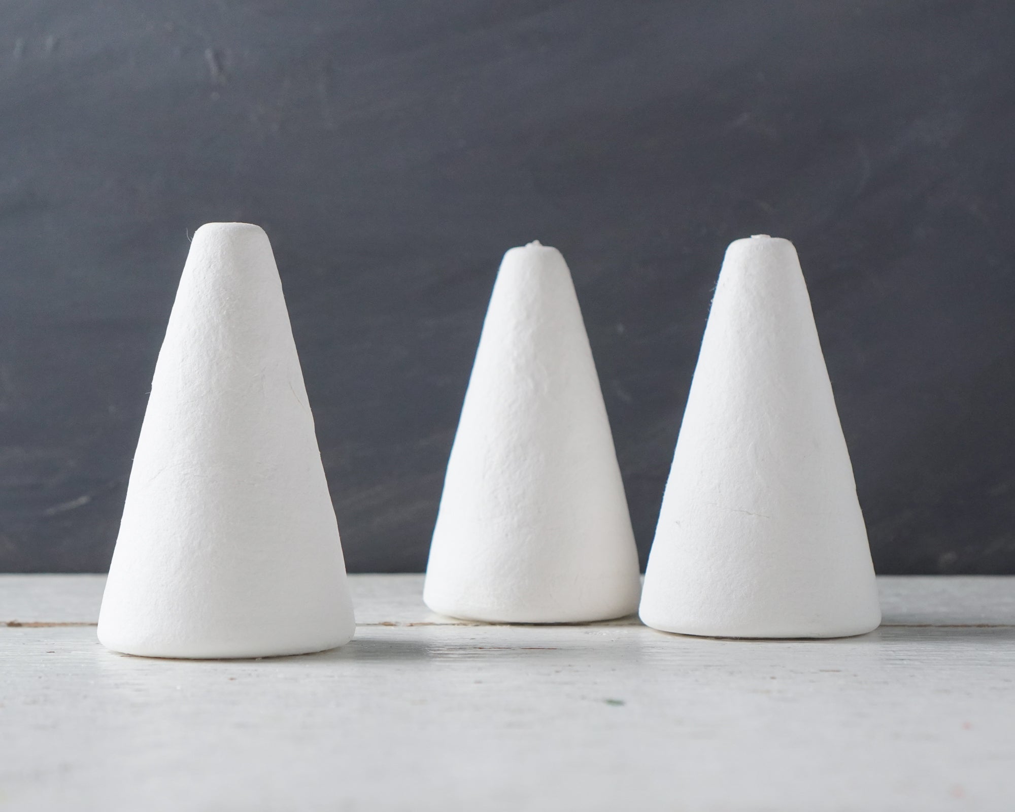 Large Spun Cotton Cone Body - Vintage-Style Angel Form Craft Shapes, 3 Pcs.
