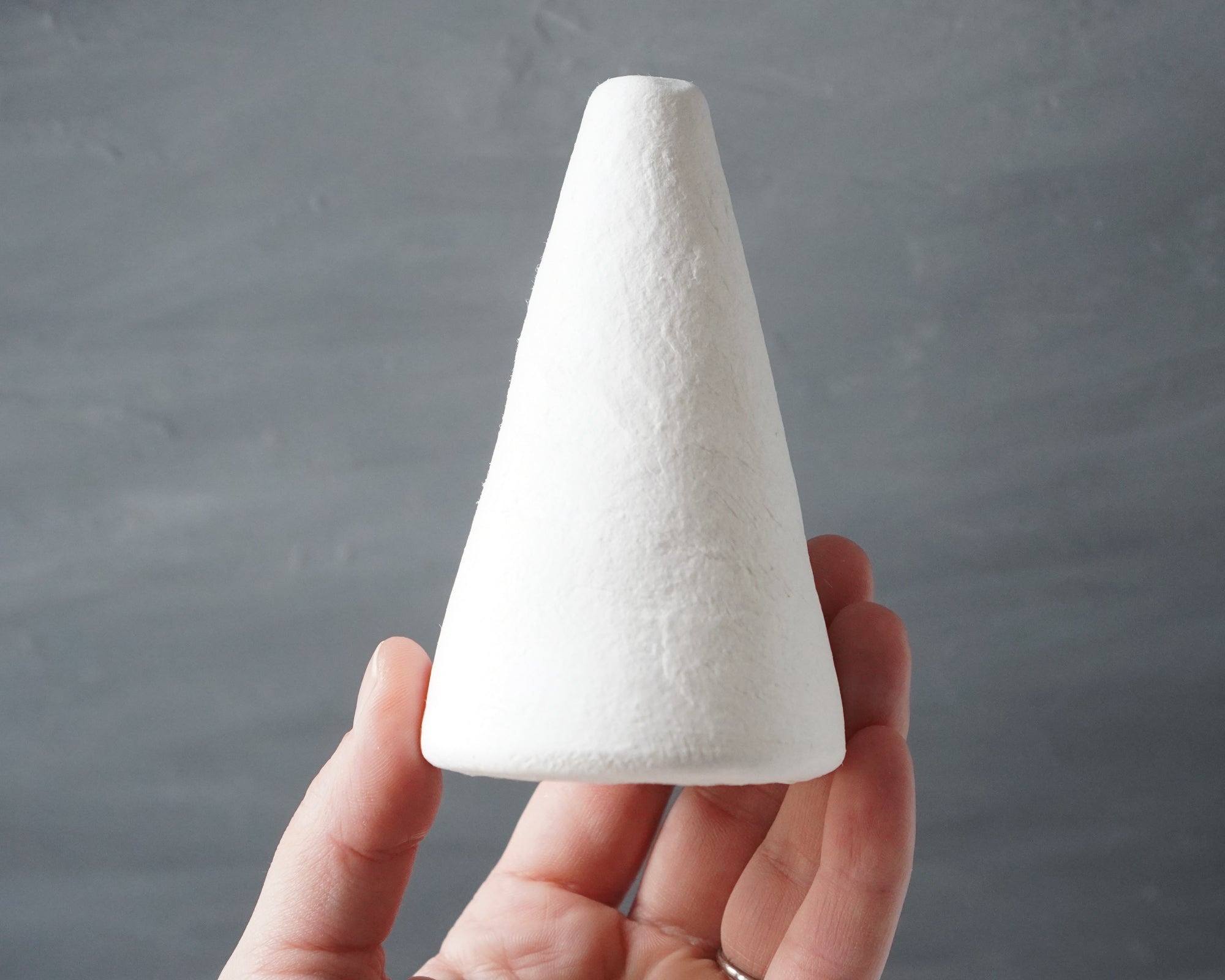 Large Spun Cotton Cone Body - Vintage-Style Angel Form Craft Shapes, 3 Pcs.