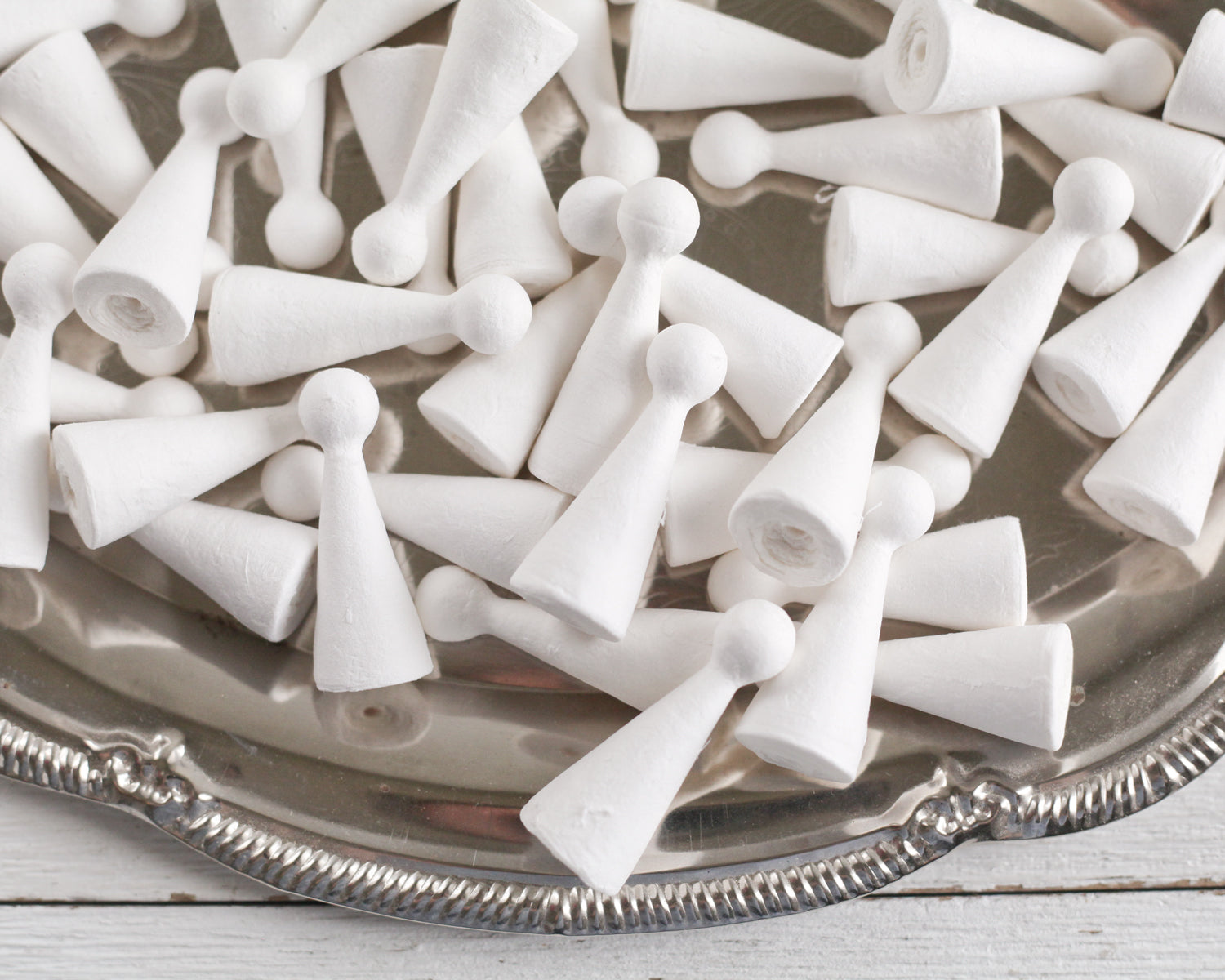 Slender Spun Cotton Angel / Mini Peg Doll - Vintage-Style Craft Shapes, 12 Pcs.