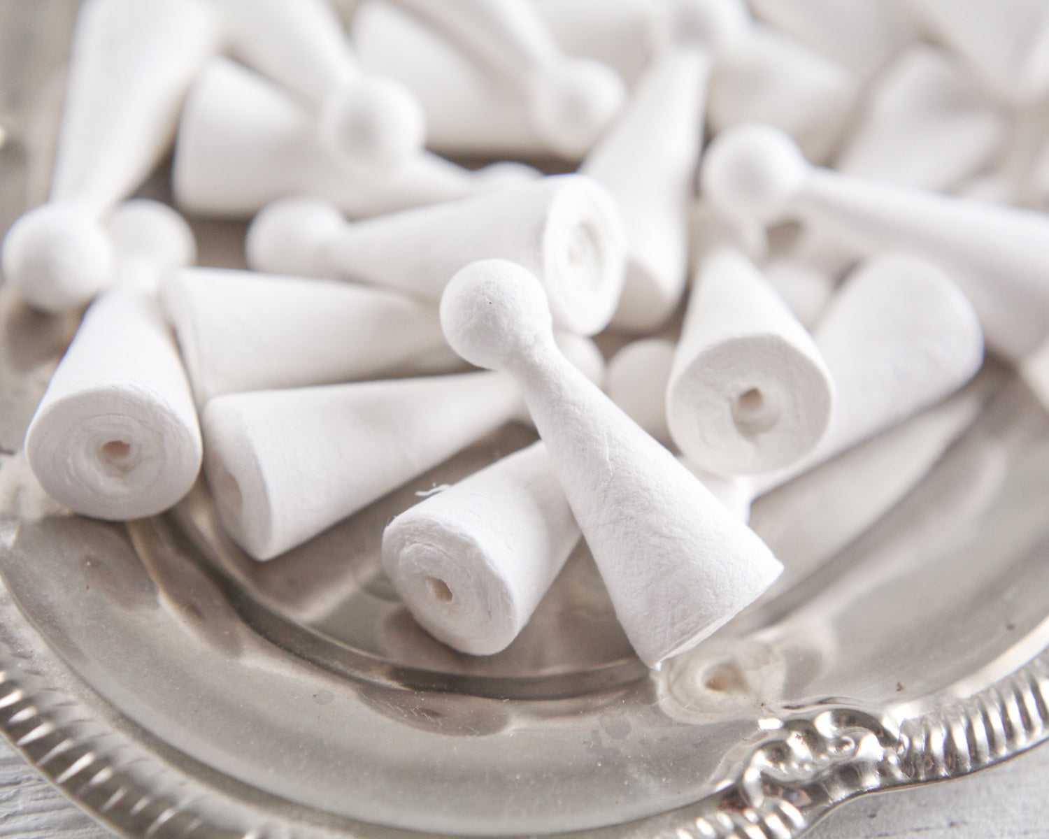Slender Spun Cotton Angel / Mini Peg Doll - Vintage-Style Craft Shapes, 12 Pcs.