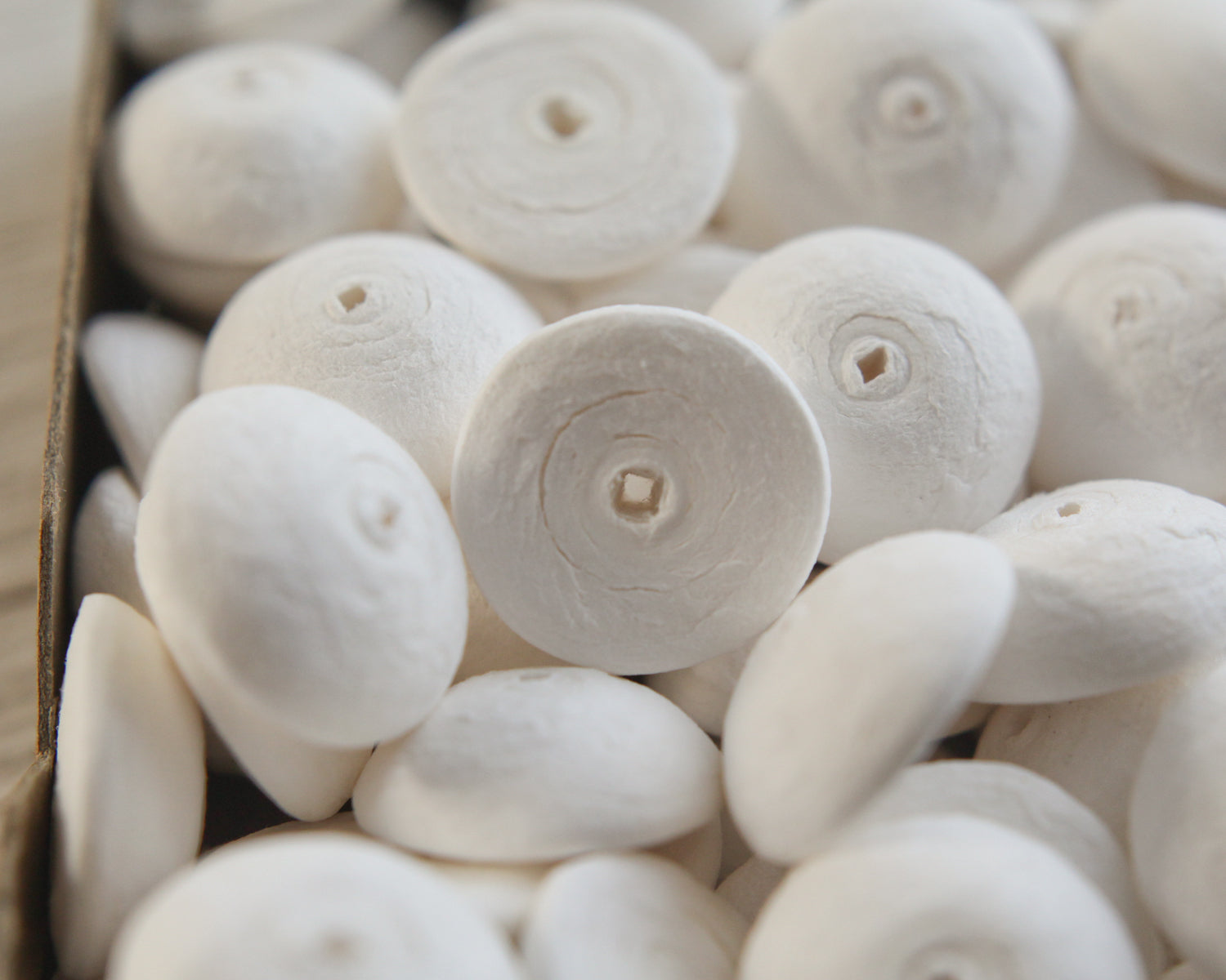 spun cotton bead