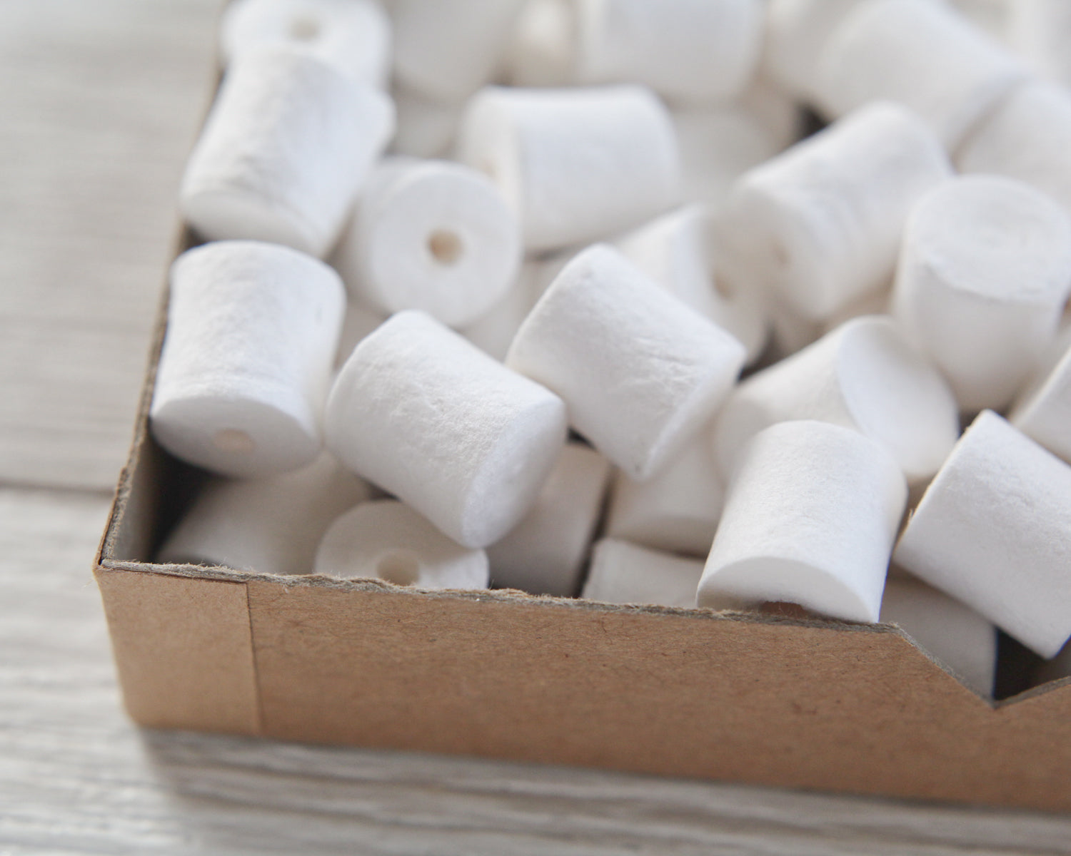 spun cotton plug