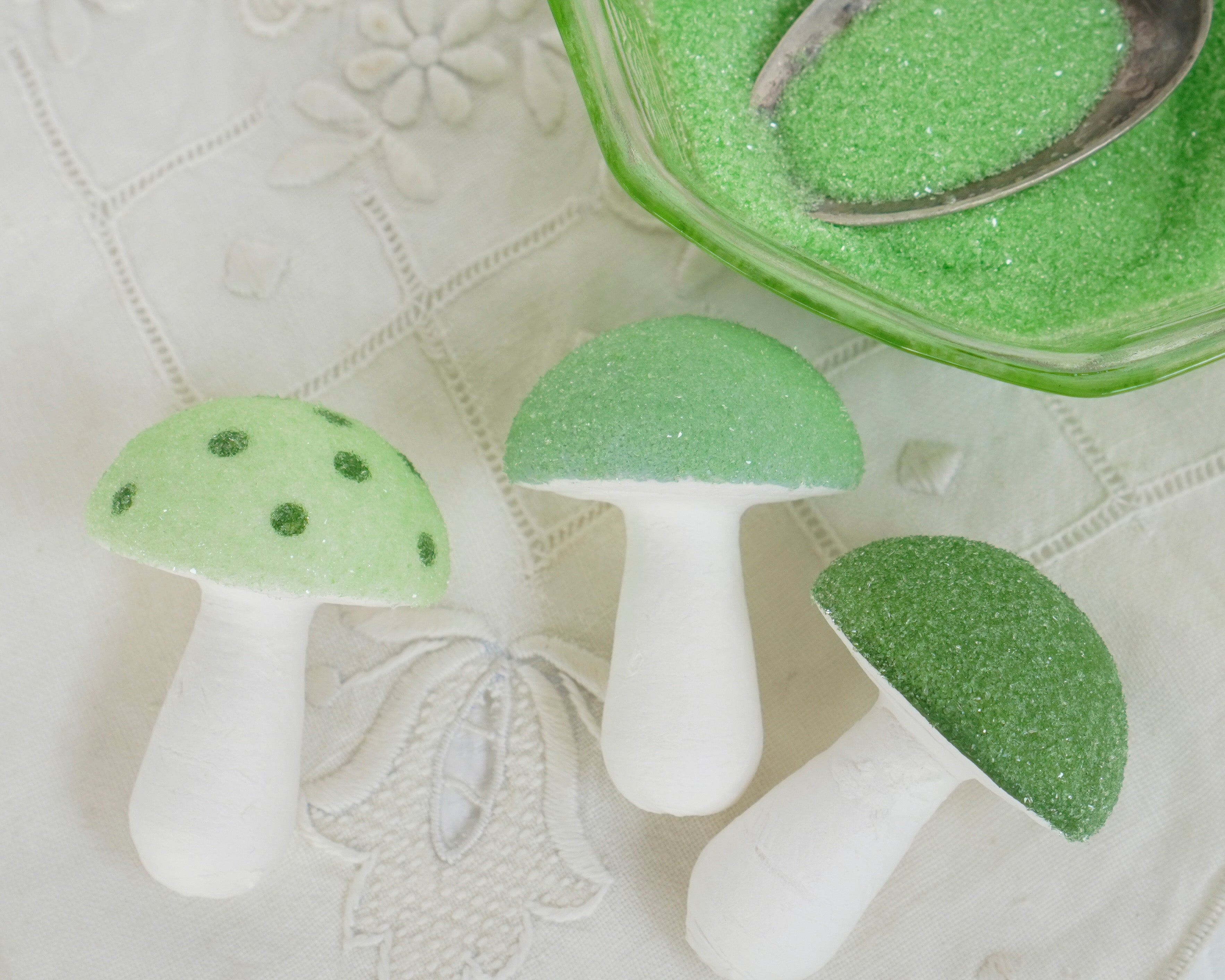 Depression Glass Glitter 2 Oz., Lime Green