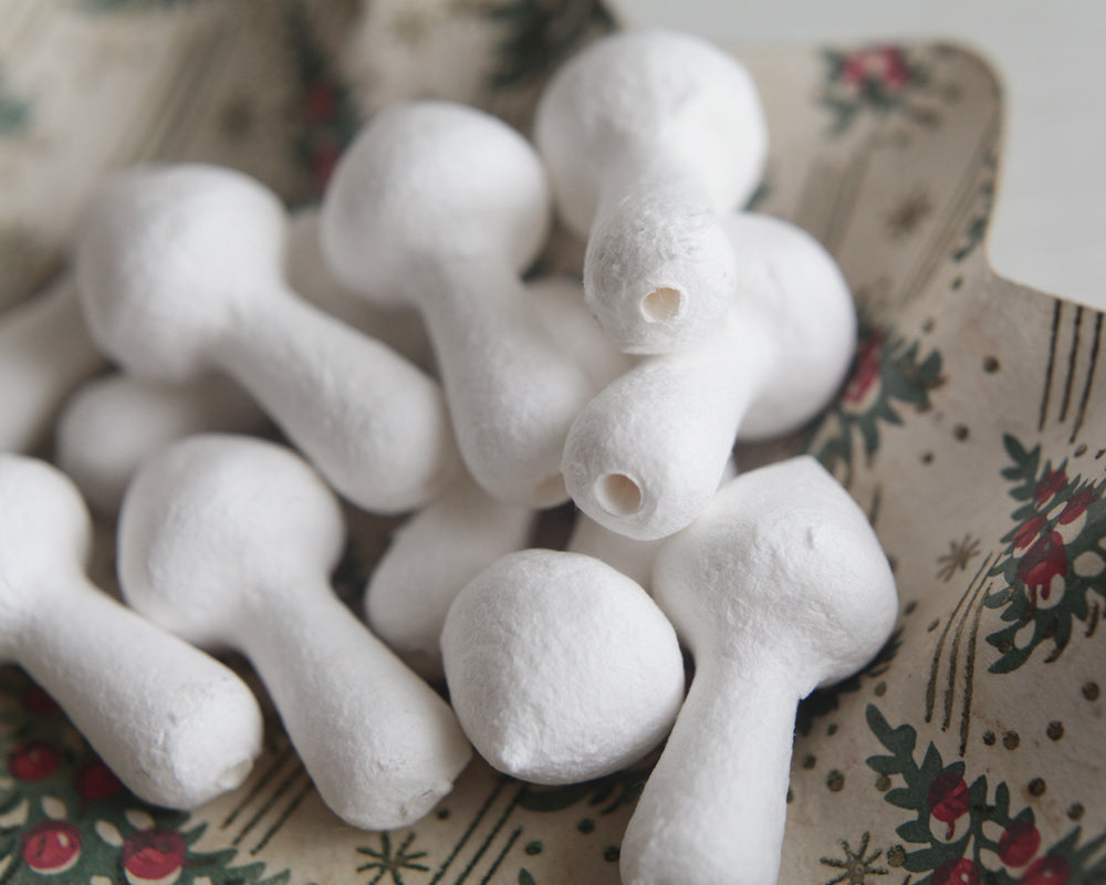 spun cotton mushrooms