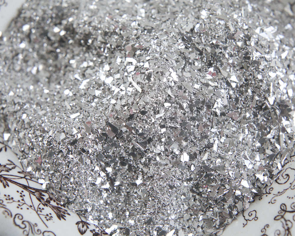 silver glitter