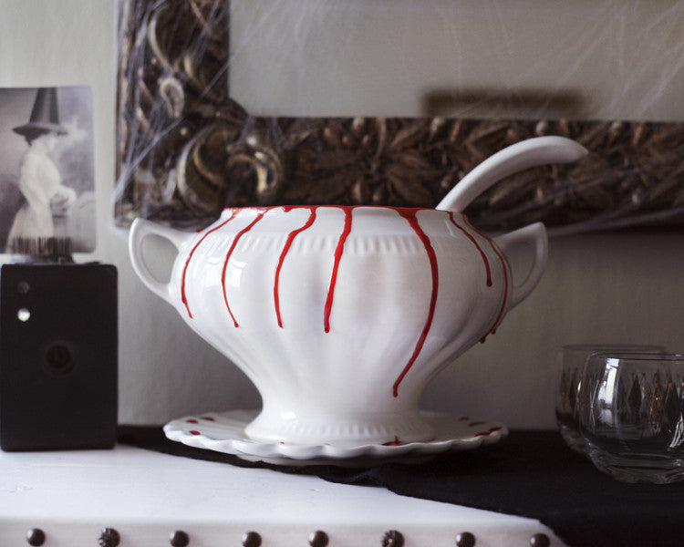 Festive Halloween Cocktail Recipe and Spooky Punch Bowl