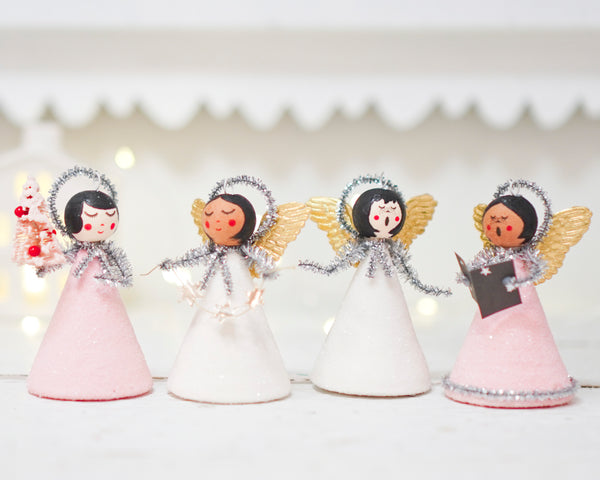 How to Make Spun Cotton Angel Ornaments
