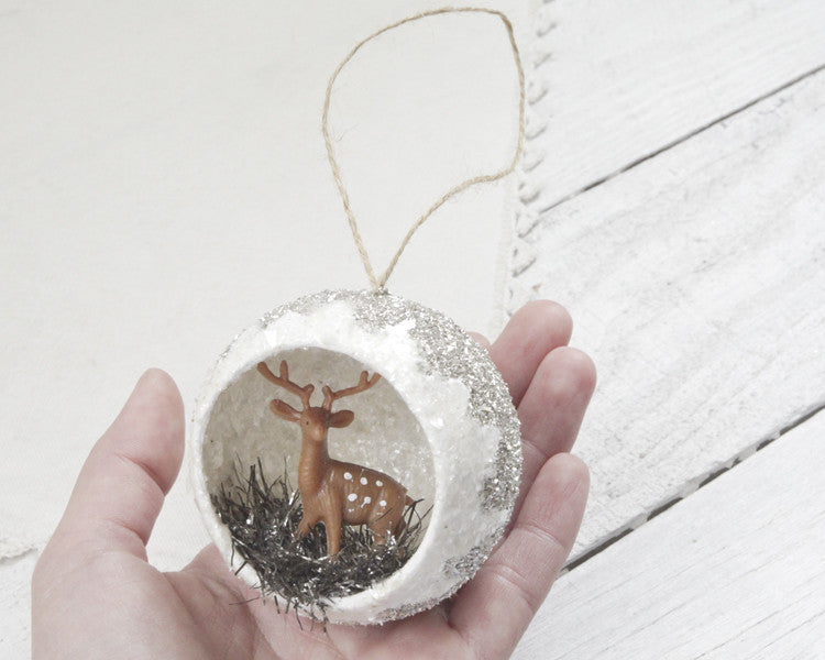 Tutorial: Deer Diorama Ornament