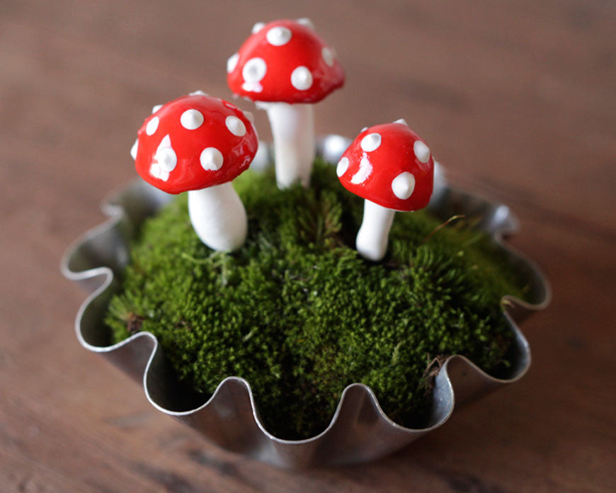Tutorial: Plaster Fairy Mushroom Picks