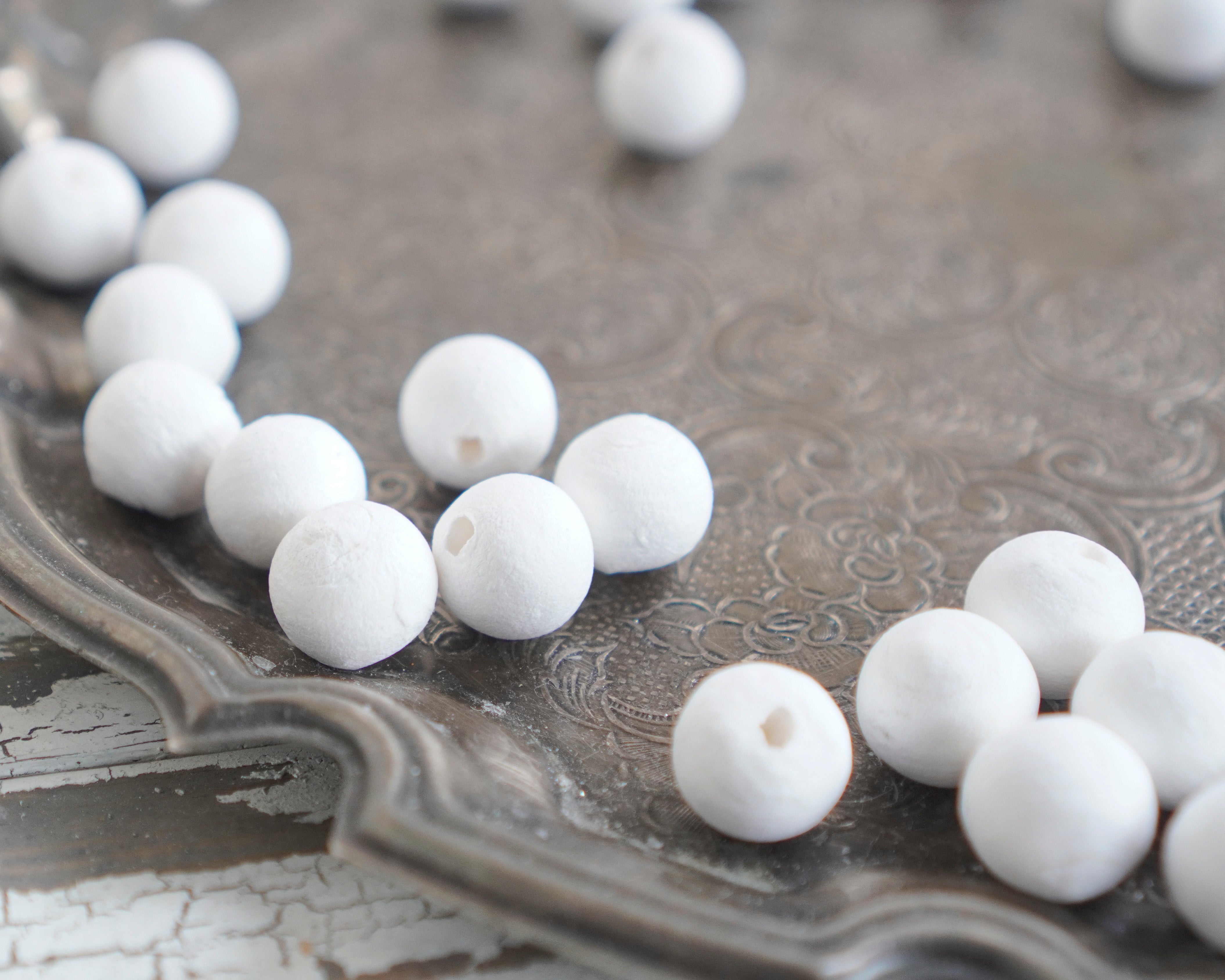 14mm Spun Cotton Balls, 50 Pcs.