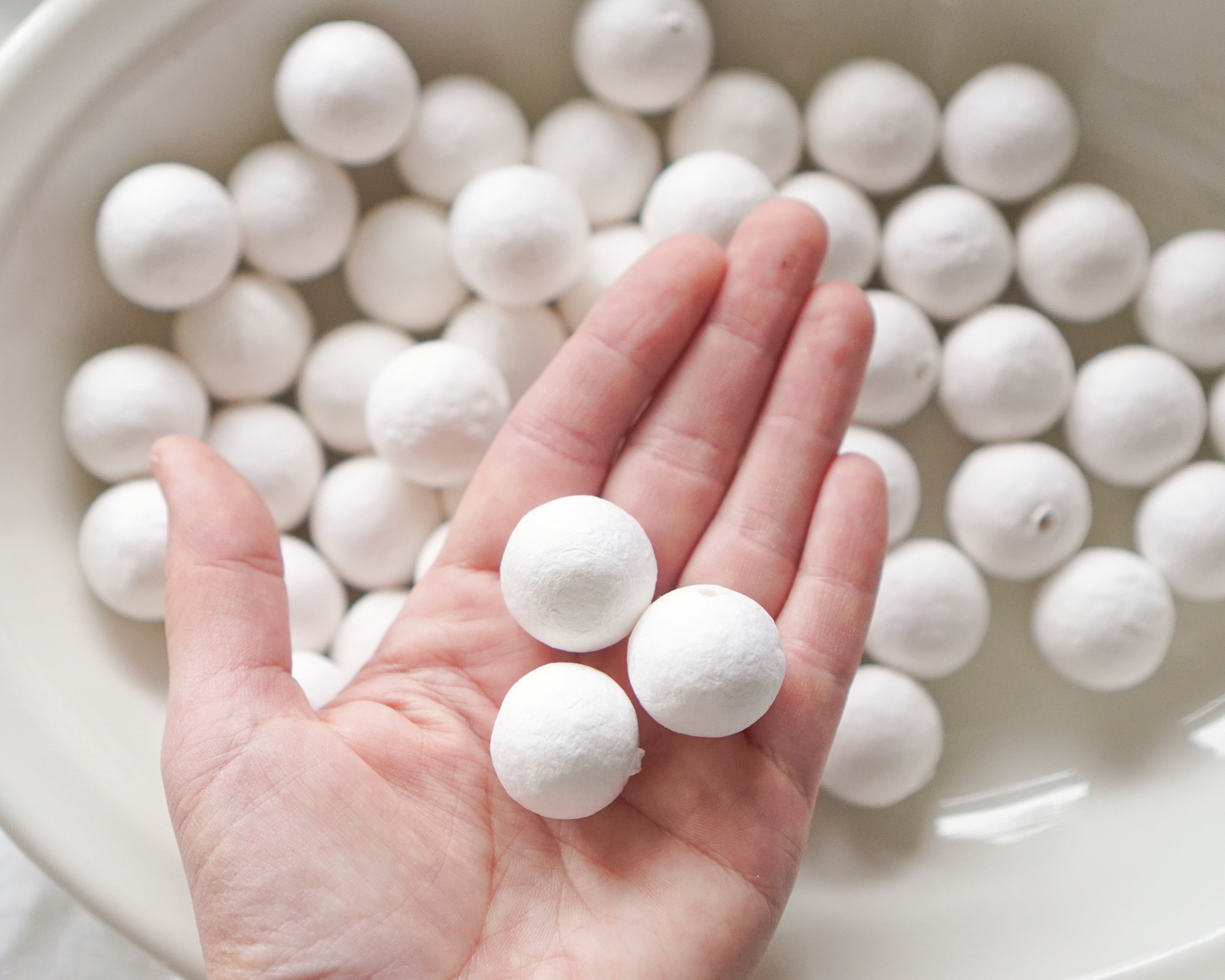 22mm Spun Cotton Balls, 50 Pcs.