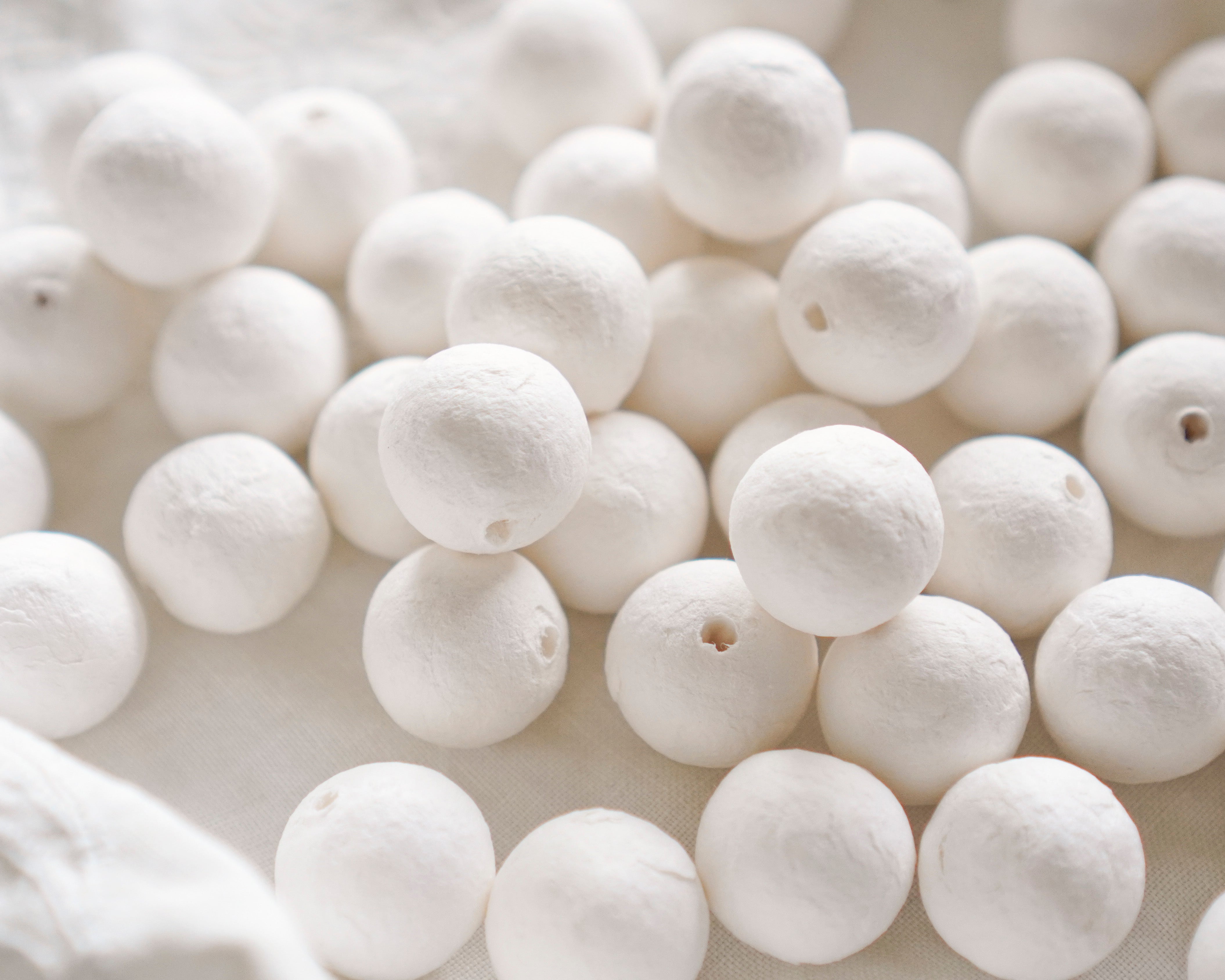 22mm Spun Cotton Balls, 50 Pcs.