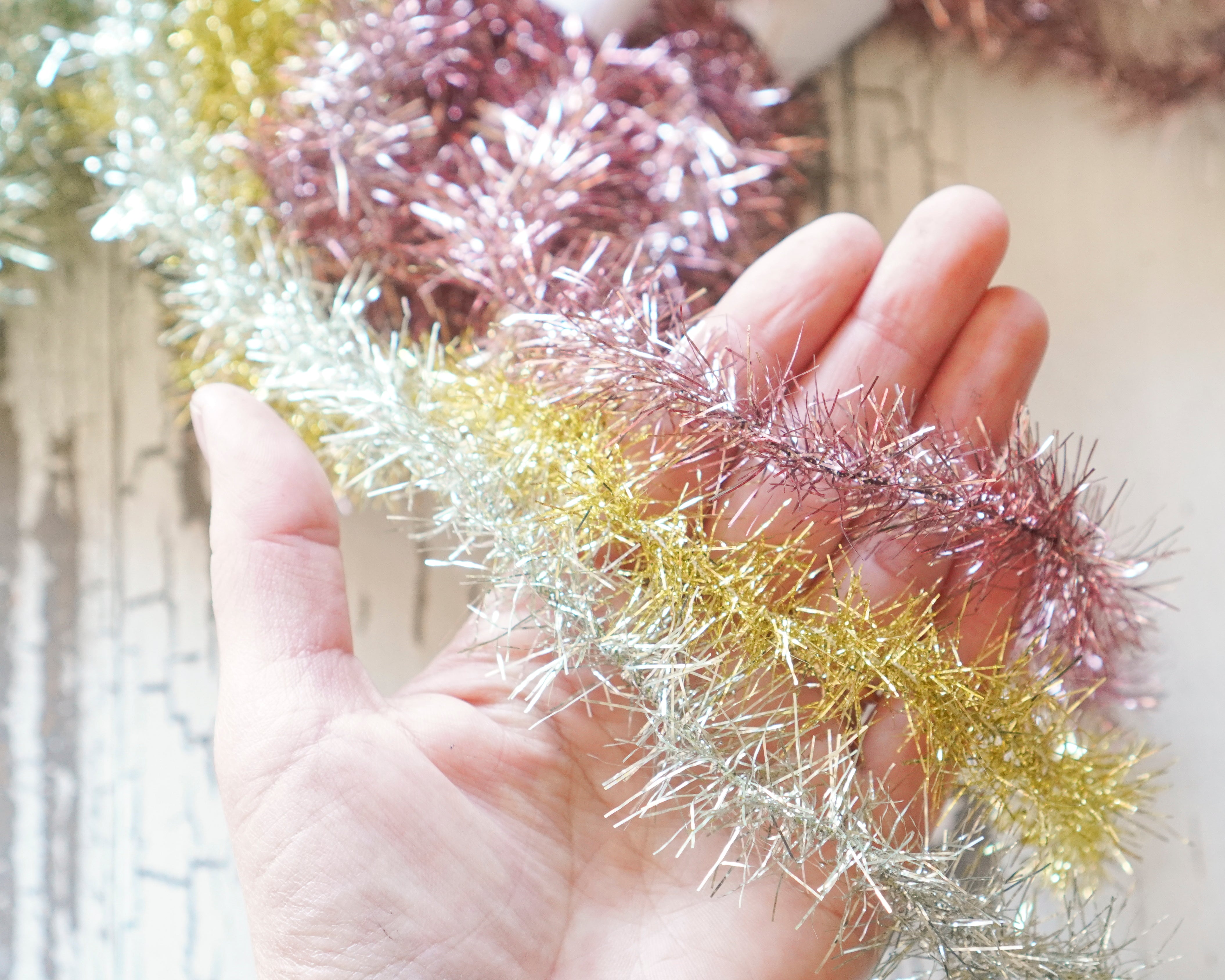 Tinsel Remnants, Multi Color Pack, 5 Lengths